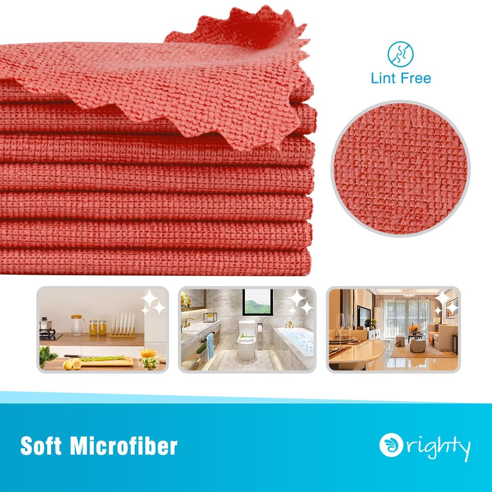 **Orighty 50-Pack Reusable Microfiber Cleaning Cloths - 11.5