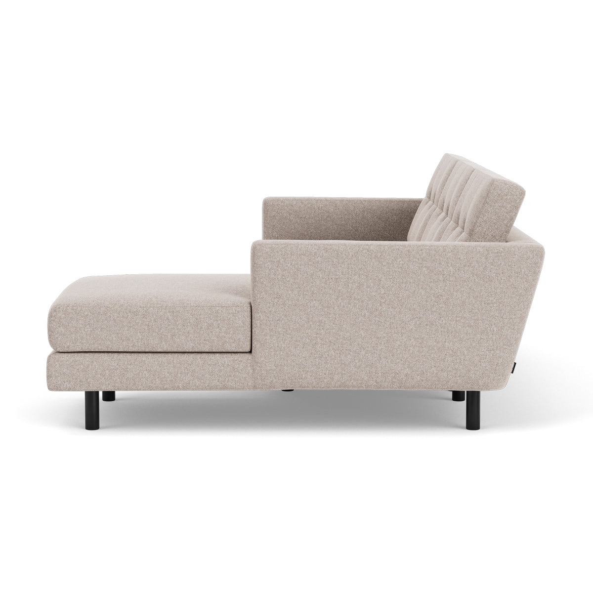 Conrad Fabric Right Chaise Sofa - Modern Sectional Couch for Living Room, Lounge & Home Theater - Comfortable Upholstered Furniture with Chaise Lounge