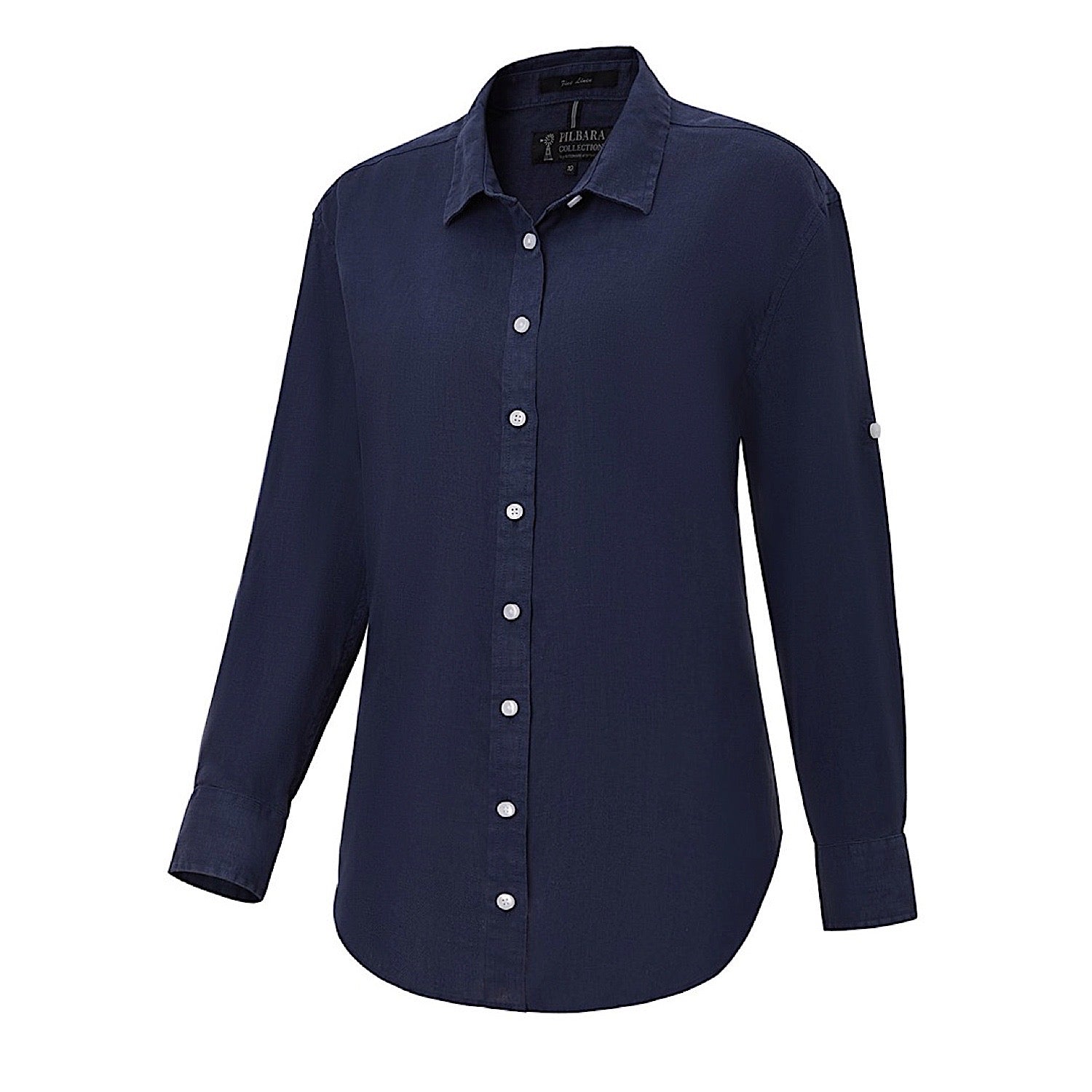 Premium Men's Linen Shirt - Breathable & Comfortable Summer Casual Shirt for Men in Navy Blue | Perfect for Beach, Vacation & Outdoor Activities