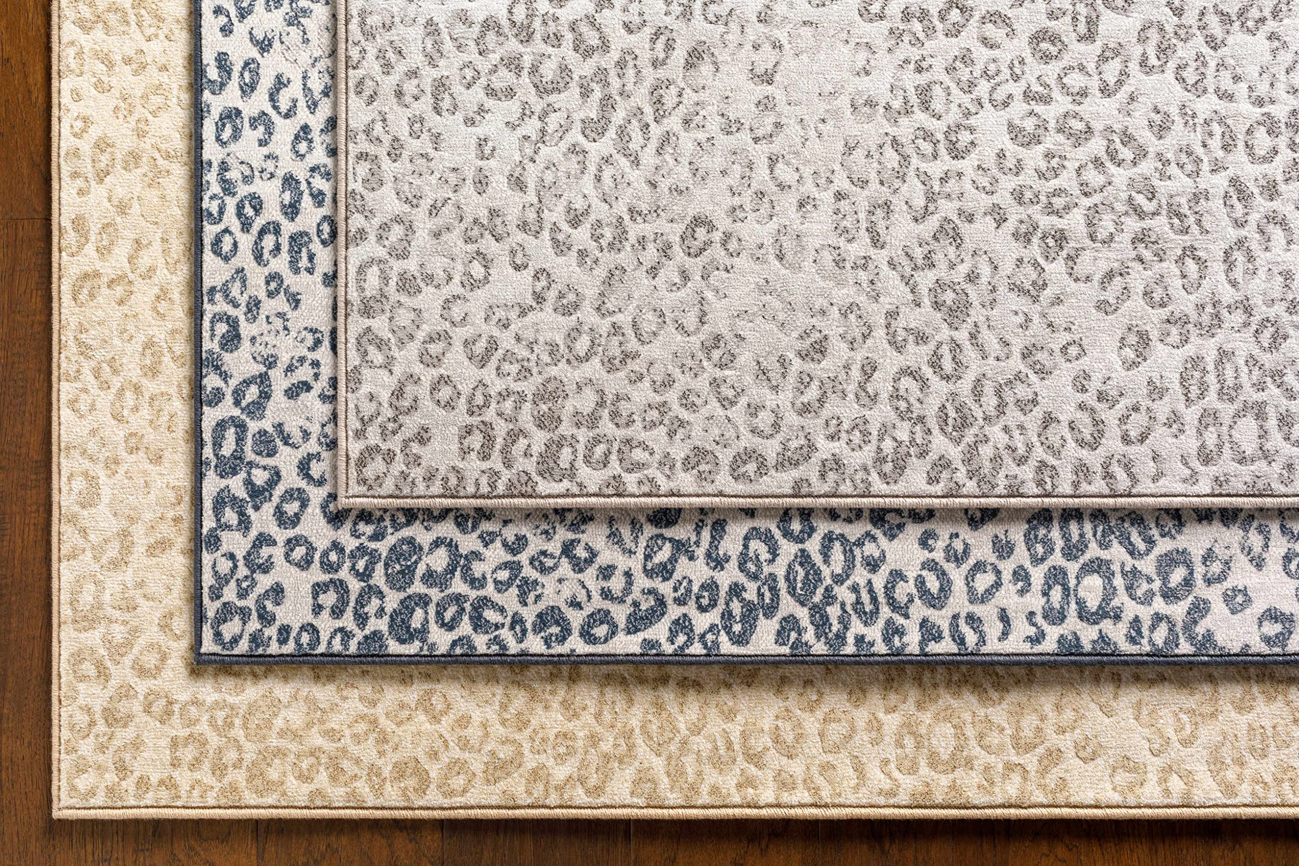 Hauteloom Keenes Modern Beige & Gray Area Rug 9' x 12'10