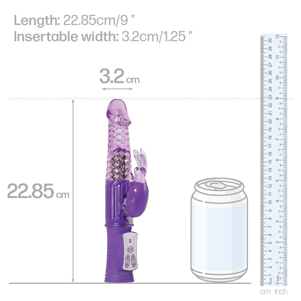Eve's First Rechargeable Rabbit Vibrator with Rotating Beads - Dual Stimulation for Women - Waterproof & Powerful Adult Toy for Couples Play & Solo Pleasure