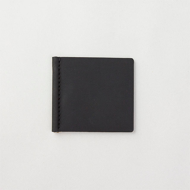 Premium TRAVELER'S COMPANY Leather Money Clip Wallet - Slim RFID-Blocking Black Genuine Leather Card Holder for Cash & Credit Cards | Perfect for Travel, Business, and Everyday Use