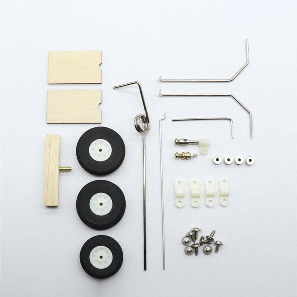 SU27 RC Plane Landing Gear - Durable KT Board DIY Steering Wheel Replacement Parts for RC Fixed Wing Aircraft - Perfect for Hobbyists, Craft Enthusiasts & RC Plane Repair (Ideal for Outdoor Flying & DIY Projects)