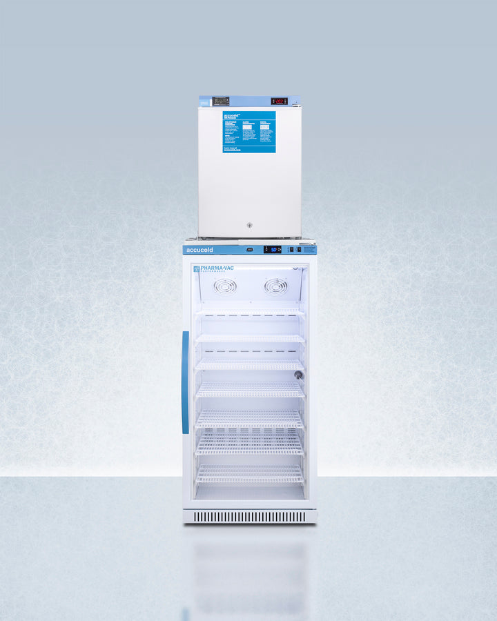 Accucold 24-Inch Wide All Refrigerator & Freezer Combo ARG8PV FS30LSTACKMED2 - Perfect for Home, Office, or Commercial Use