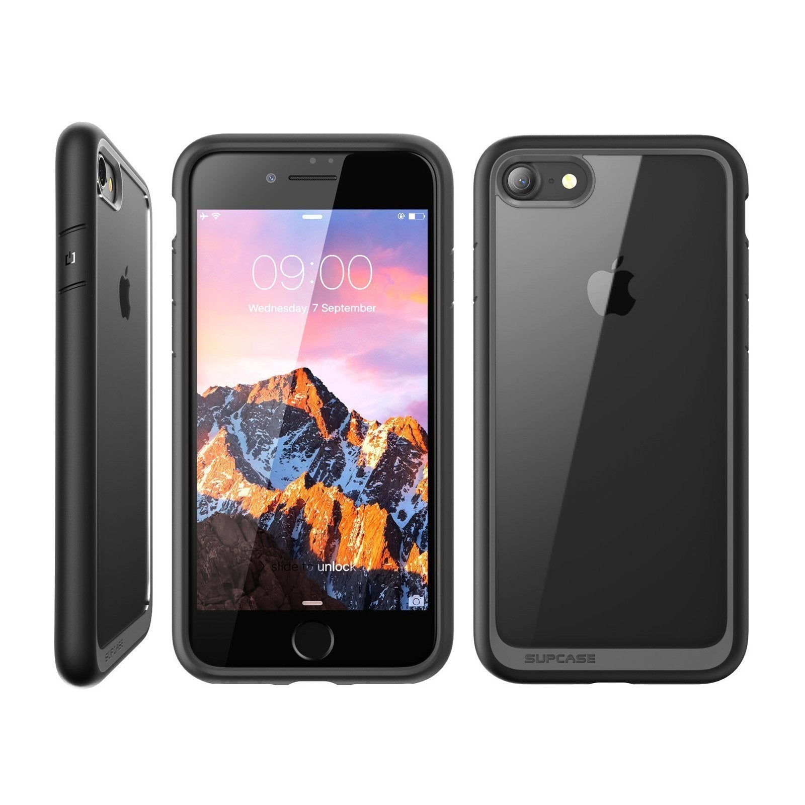 iPhone 7 / 8 Unicorn Beetle Style Black Rugged Case - Shockproof Protective Cover for Everyday Use, Outdoor Activities & Travel