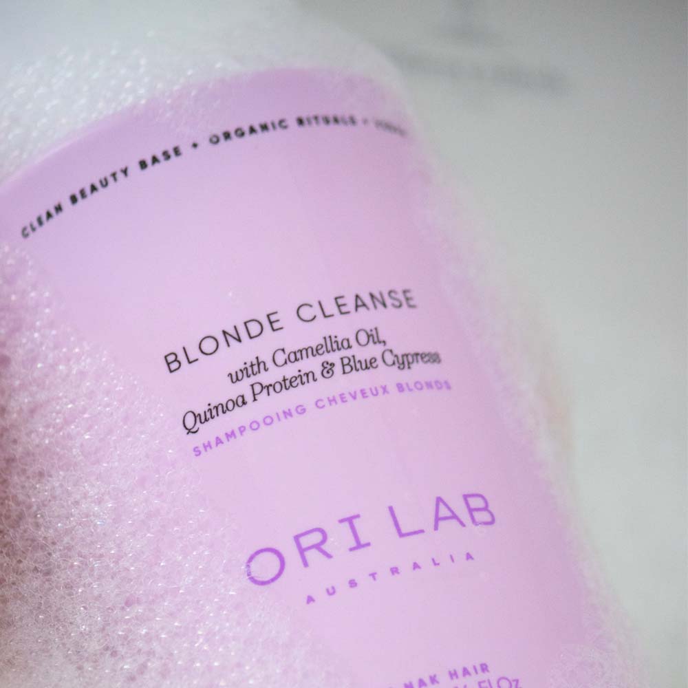 ORI Lab Blonde Cleanse Purple Shampoo - 100ml for Blonde & Highlighted Hair - Toning, Brightening & Neutralizing Brassiness - Perfect for Salon & Home Use