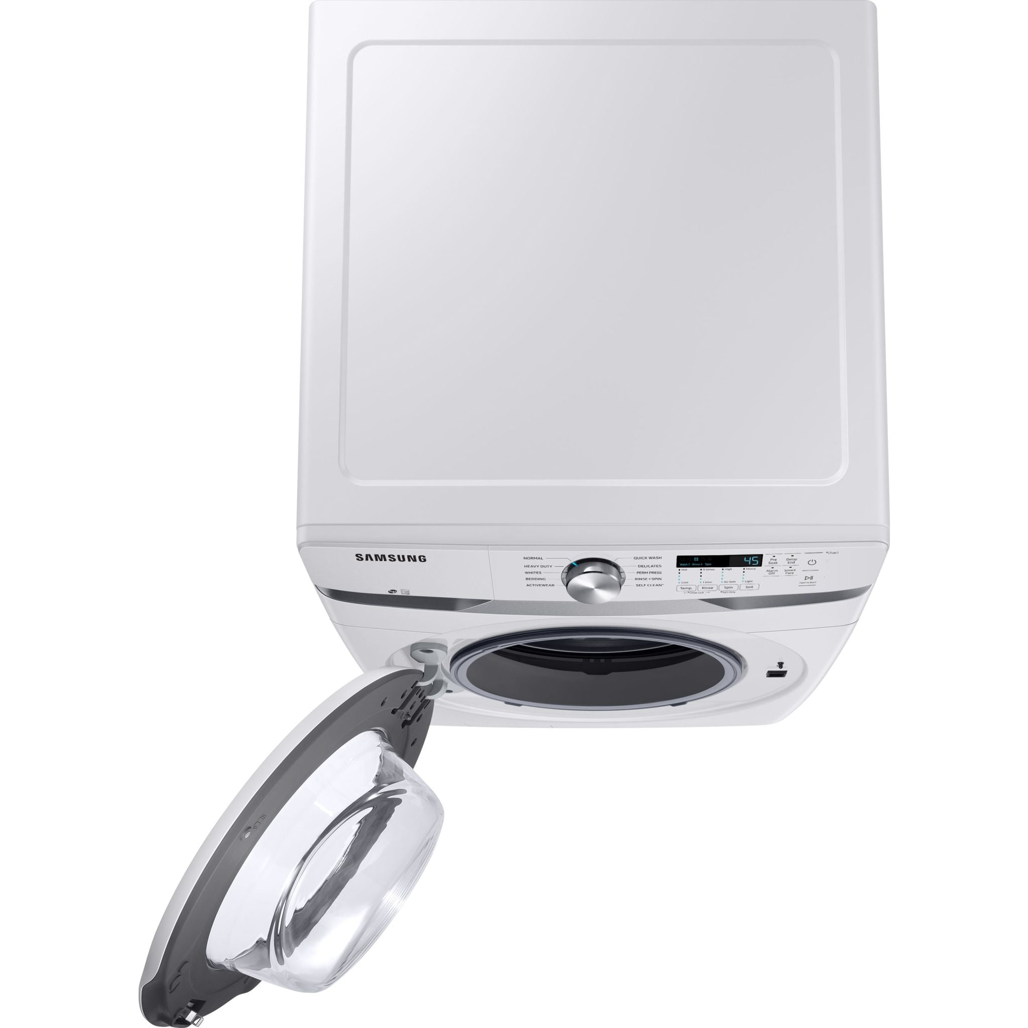 Samsung WF45T6000AW 4.5 cu. ft. Front Load Washing Machine - Energy Star Certified, White - Perfect for Laundry Rooms & Small Spaces