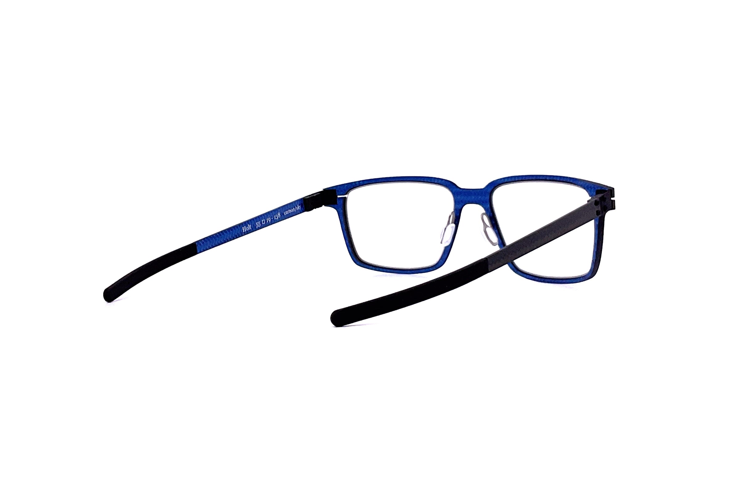 Blac Eyewear Holt Carbon/Sky Polarized Sunglasses for Men & Women - UV Protection, Lightweight & Stylish for Driving, Running, and Outdoor Activities