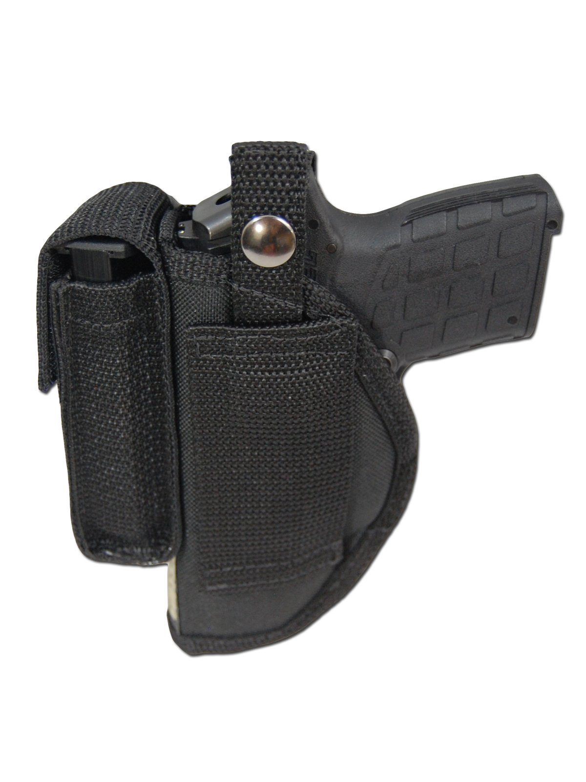 Barsony Concealed Carry Belt Loop Holster with Magazine Pouch - Fits .380, Ultra Compact 9mm, 40 & 45 Pistols - Perfect for Everyday Carry, Range Training & Outdoor Activities