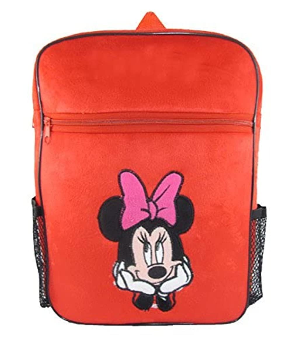 Tickles Mouse Soft Plush Backpack for Kids - Cute School Bag with Shoulder Strap for Boys & Girls (34cm, Red) - Perfect for School, Travel, Picnic & Daily Use
