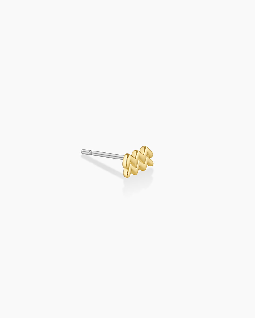 Zodiac Single Stud Earrings - Gold Plated Zodiac Sign Jewelry for Women - Perfect for Daily Wear, Gifts & Special Occasions