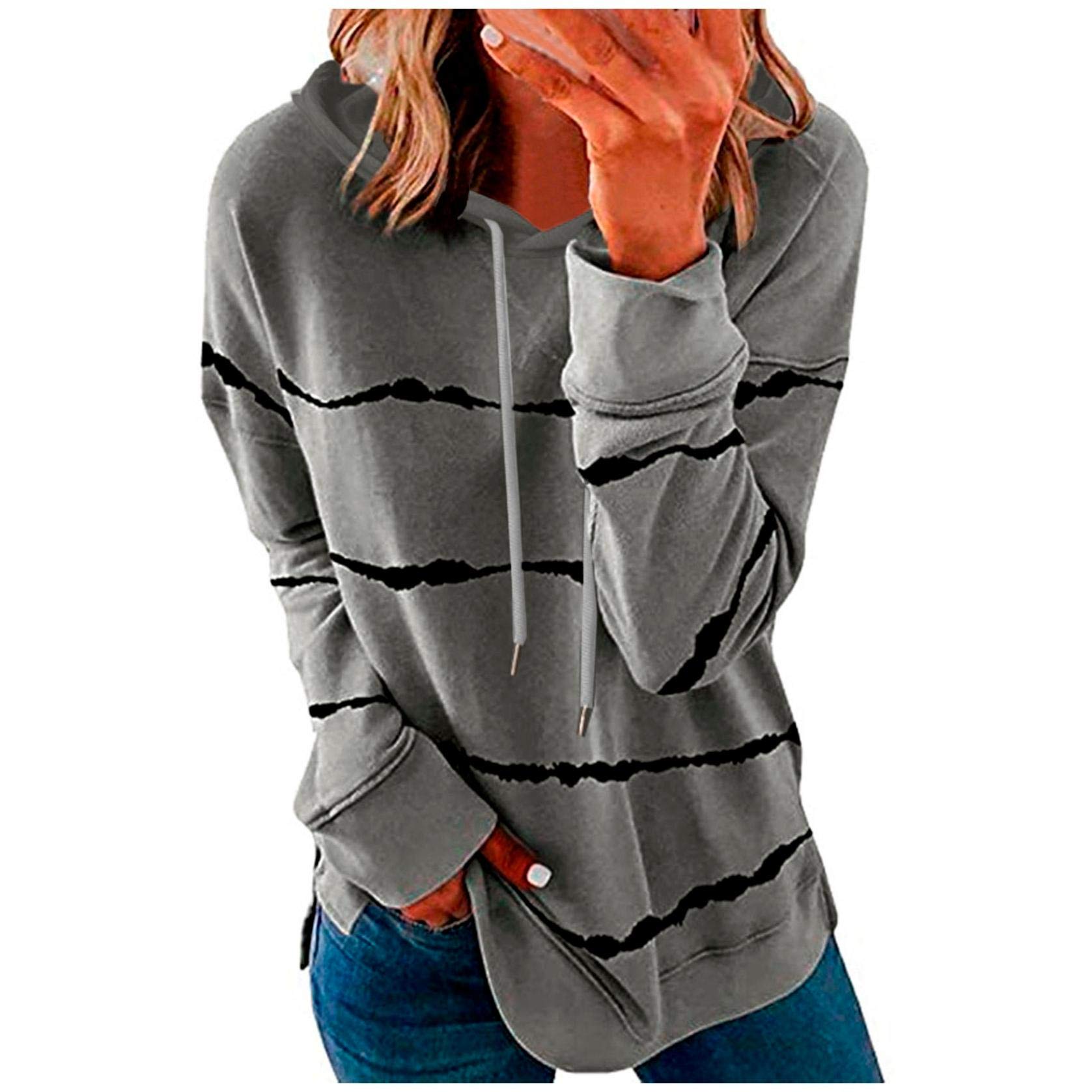 Women's Plus Size Letter Print Oversized Sweatshirt - Long Sleeve Round Neck Casual Loose Tops for Everyday Comfort and Style