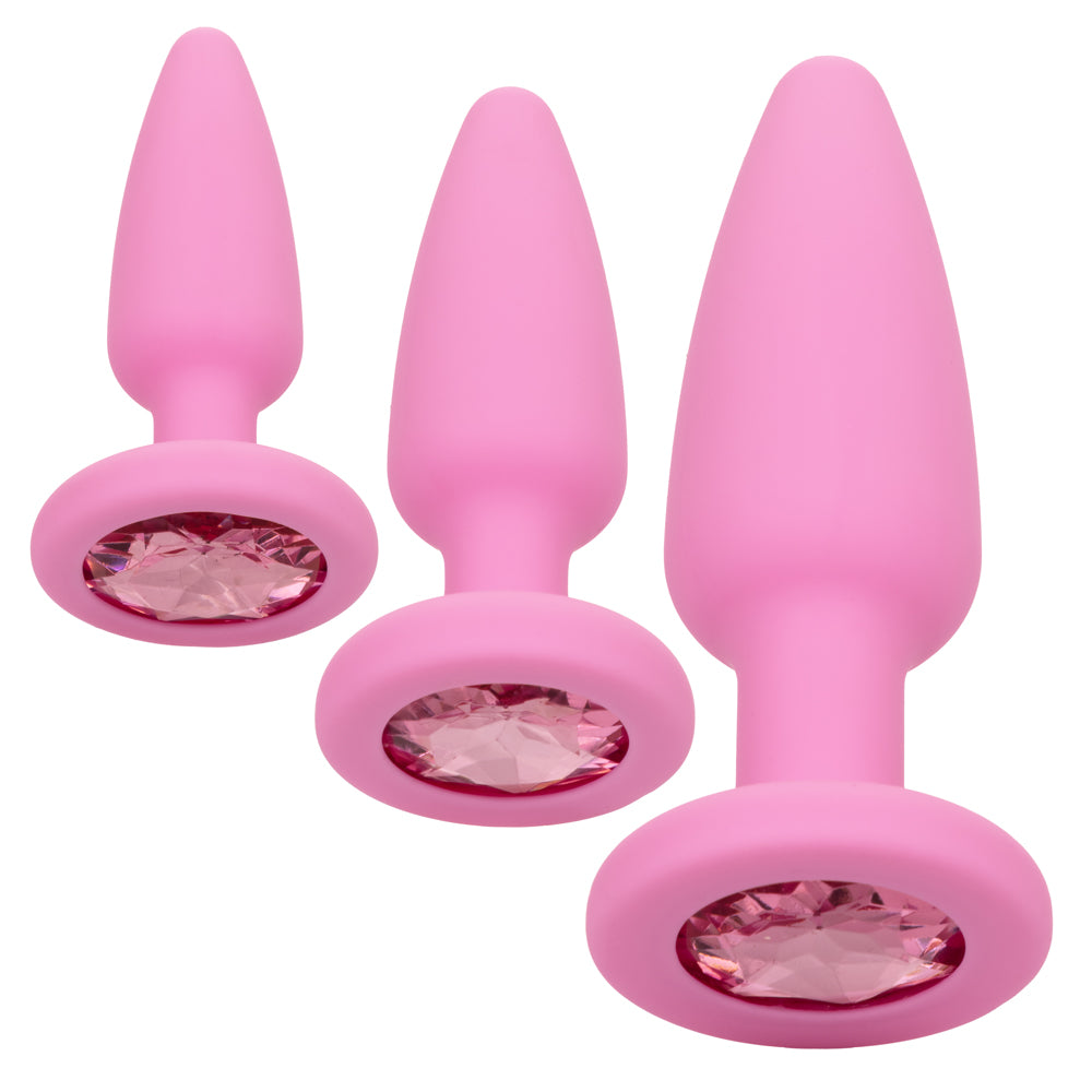 Premium Crystal Anal Plug Training Kit for Beginners – Comfortable, Safe & Discreet – Perfect for Solo Play, Couples & Sensual Exploration