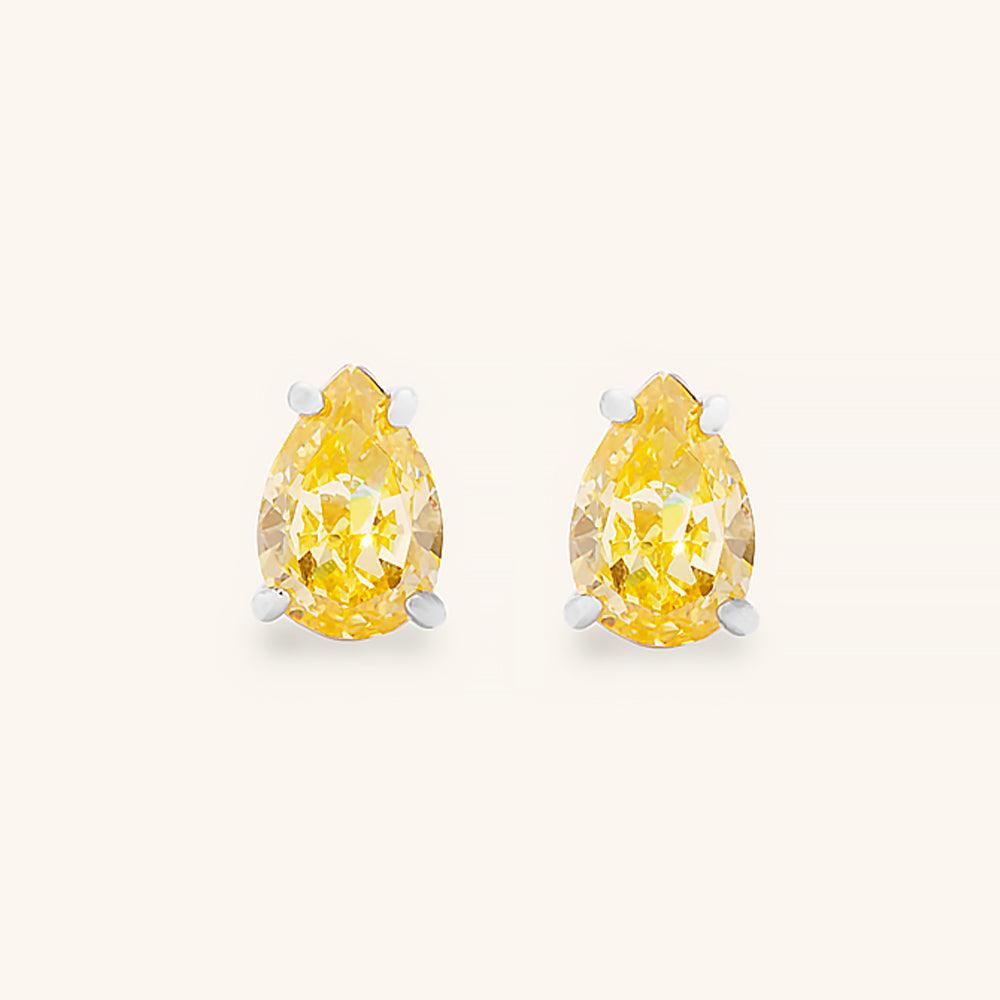 Vibrant Water Drop Stud Earrings for Women - Elegant Crystal Dangle Earrings for Daily Wear, Parties & Special Occasions