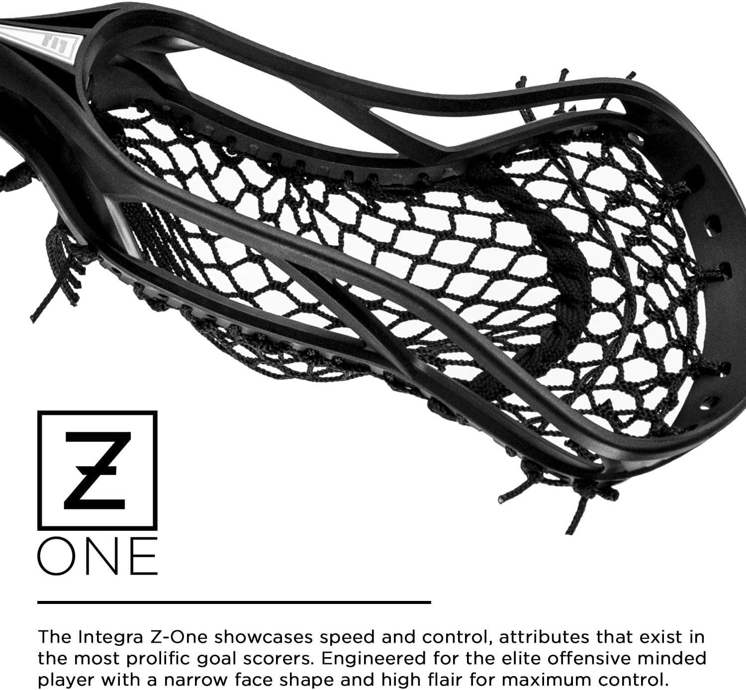 Epoch Strung Lacrosse Head Integra Z-One - High Performance Lacrosse Stick Head for Men & Women | Perfect for Offensive Players, Training & Competitive Games