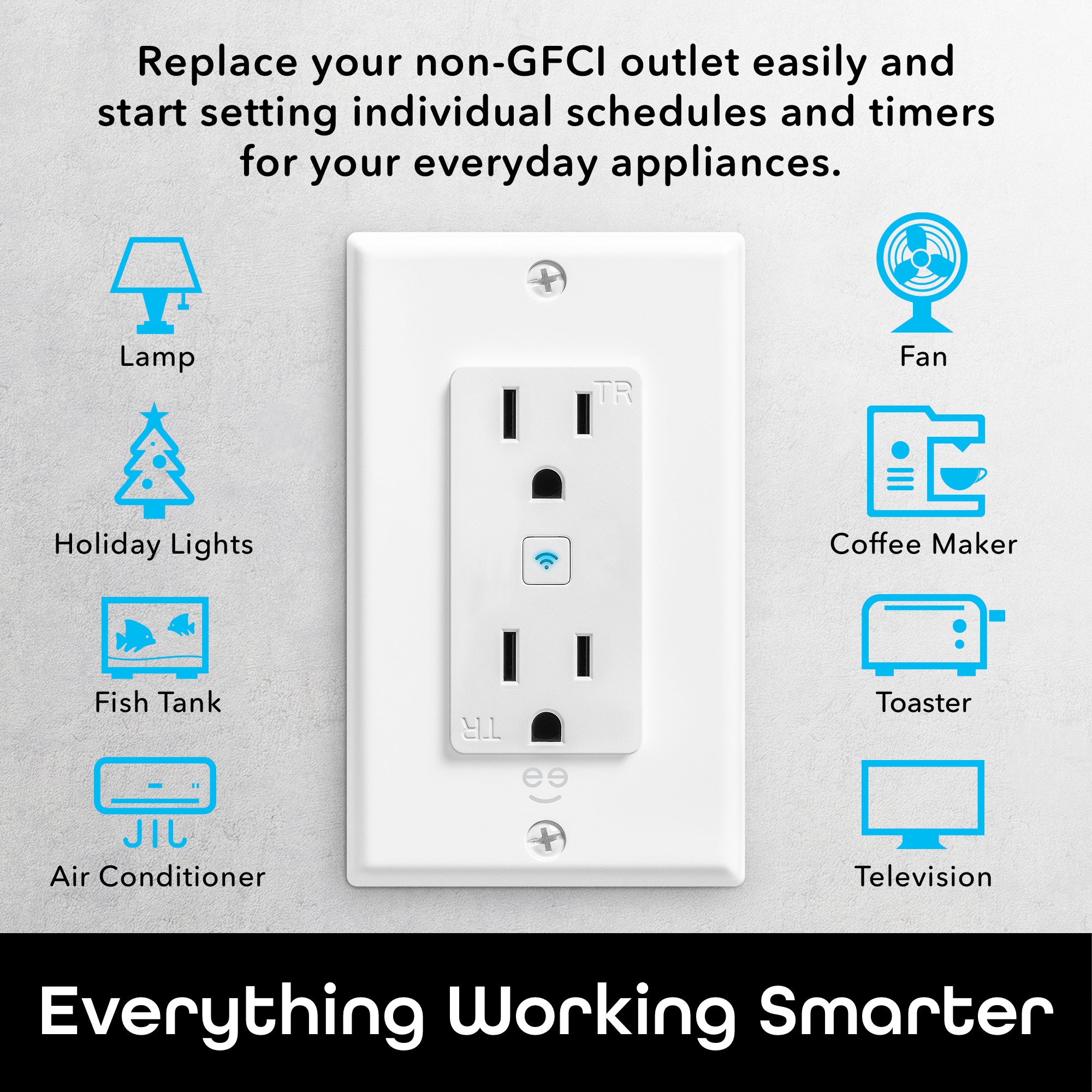 Geeni Smart Plug Outlet - WiFi Enabled for Remote Control & Scheduling - Perfect for Home Automation & Smart Devices