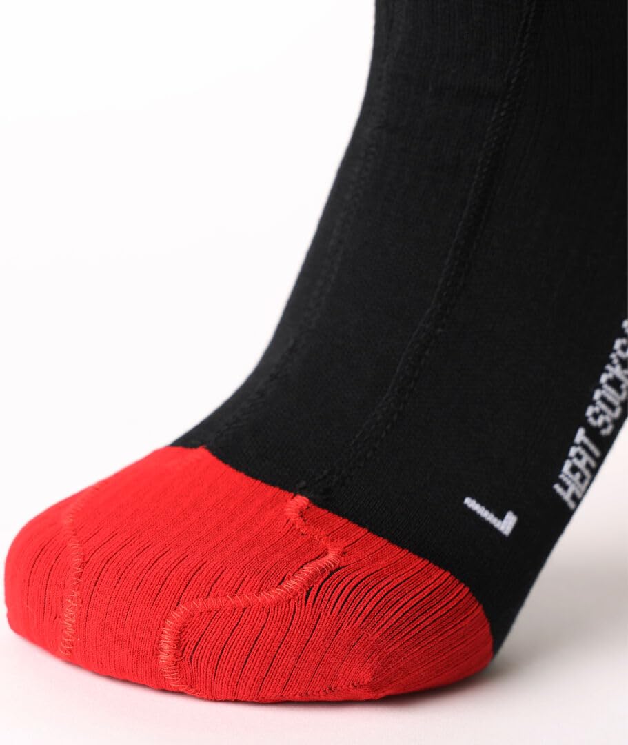 6.1 Toe Cap Merino Wool Compression Heat Socks - Warm Thermal Socks for Winter Sports, Hiking & Outdoor Activities