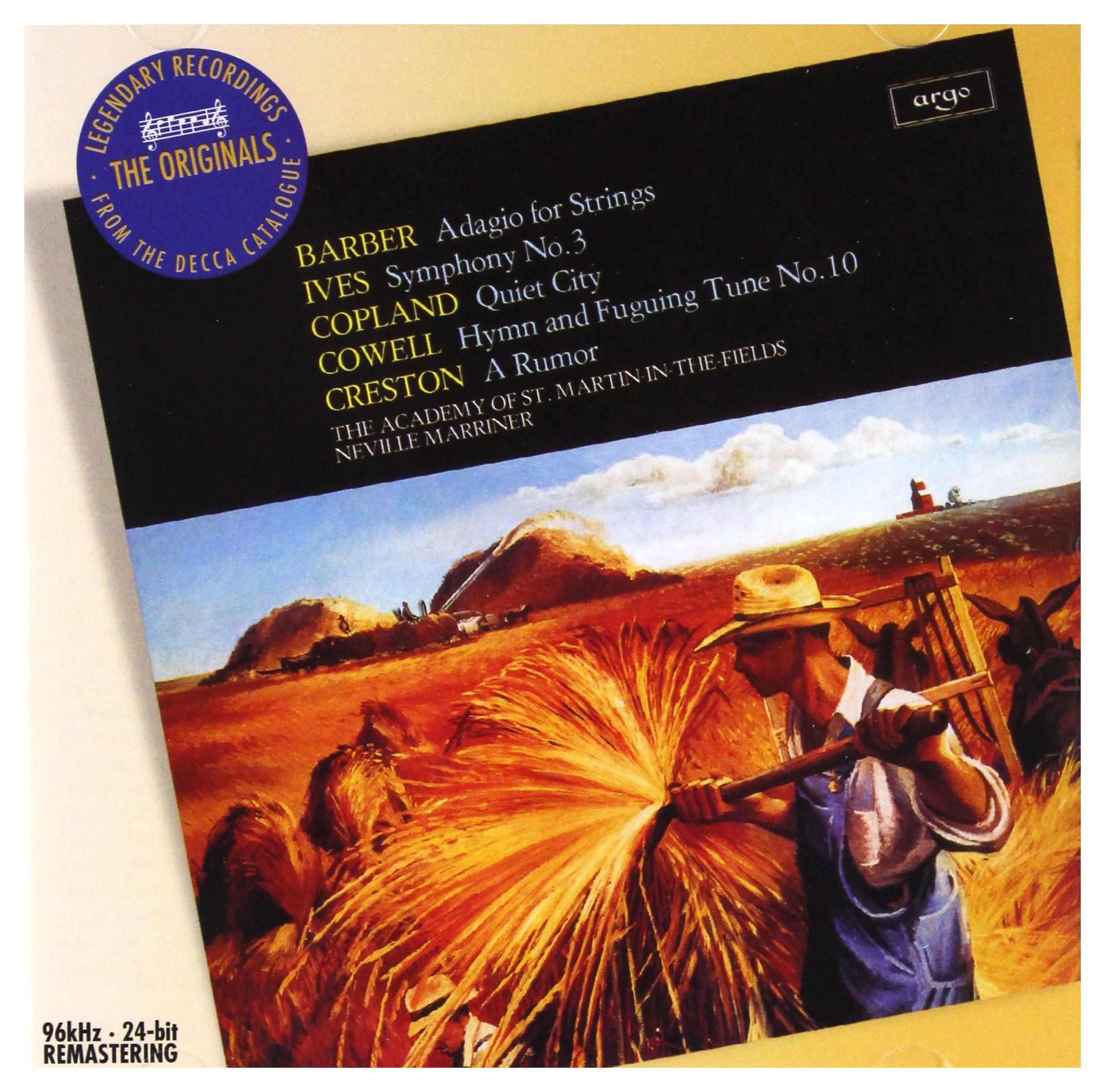 Barber: Adagio for Strings | Ives: Symphony No. 3 | Copland: Quiet City – Classical Music CD for Relaxation, Study & Meditation