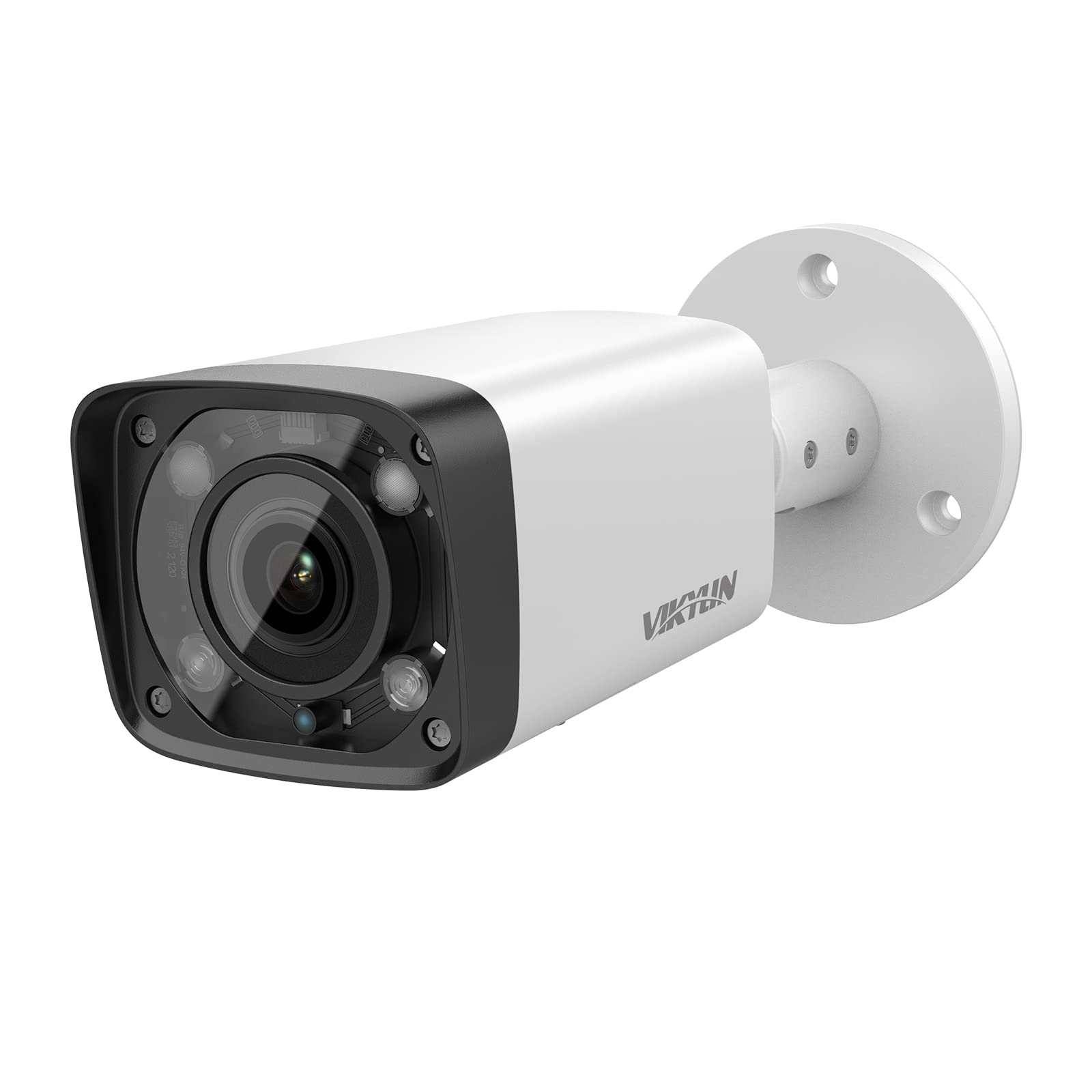 4MP Varifocal PoE IP Bullet Security Camera with 5X Optical Zoom (2.7mm-13.5mm Motorized Lens) | 197ft IR Night Vision | 128GB SD Card Slot | IP67 Waterproof | Outdoor Surveillance Camera for Home, Business & Warehouse Security Monitoring