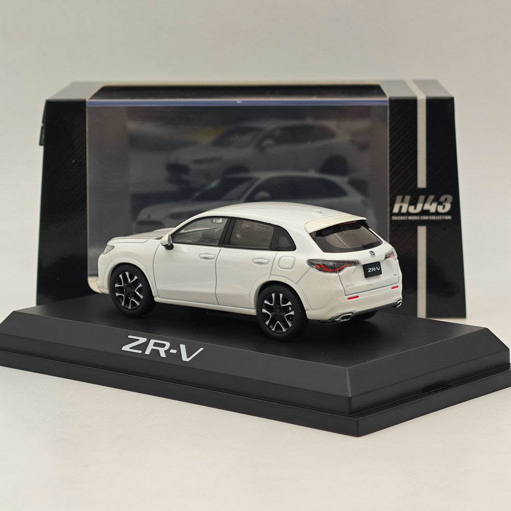 1/43 Scale Hobby Japan ZR V e:HEV Platinum White Diecast Model Car (HJ431005W) - Collectible Miniature Vehicle for Display & Gift Giving