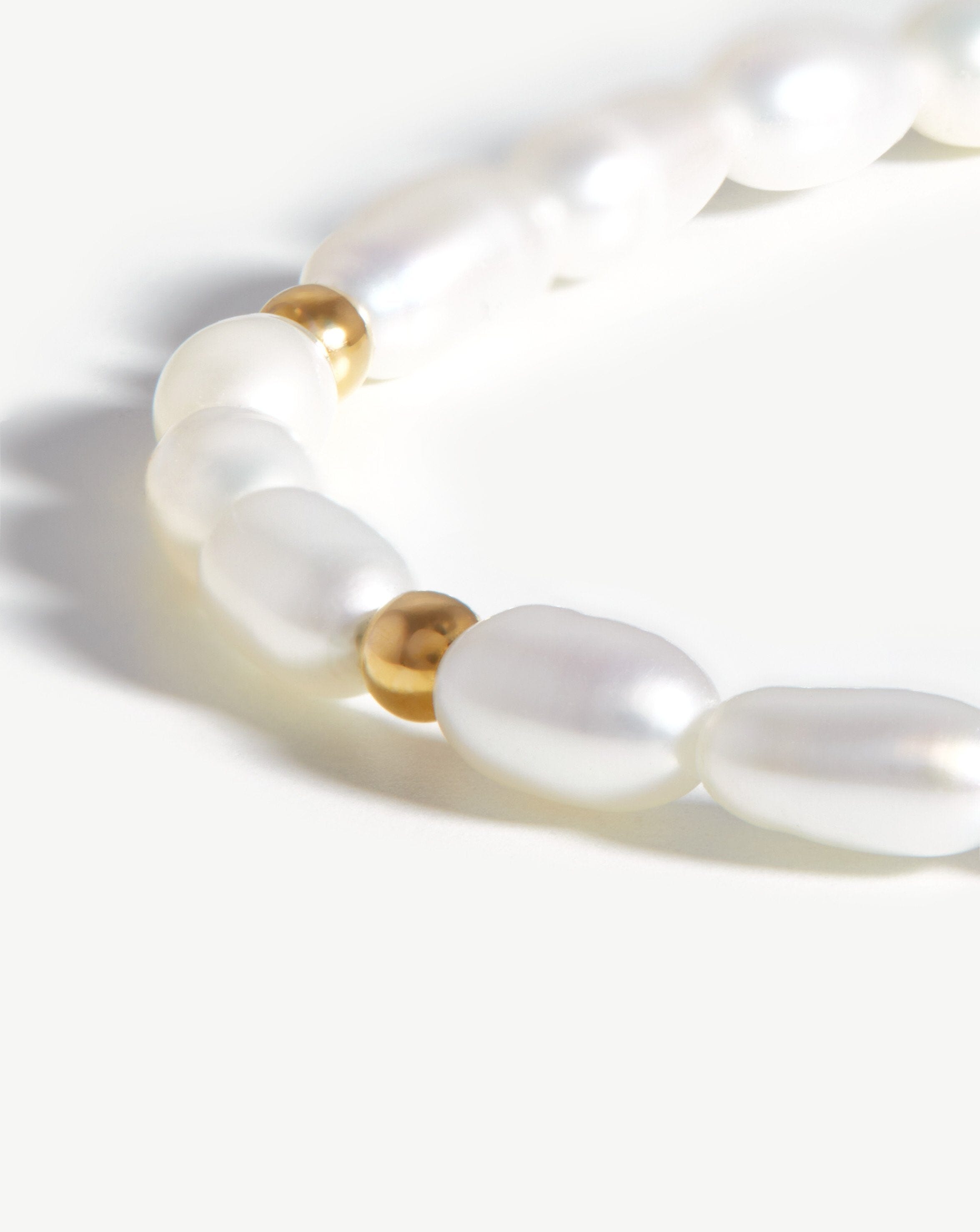 18k Gold Plated Short Seed Pearl Beaded Necklace - Elegant Pearl Jewelry for Women, Perfect for Weddings, Parties & Everyday Wear