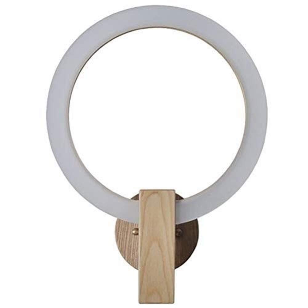 Modern LED Wall Sconce Light - Energy Saving Wooden Wall Lamp for Indoor Use, Elegant & Creative Design - Perfect for Bedroom, Living Room, Hallway, Office & Loft to Create Cozy Atmosphere