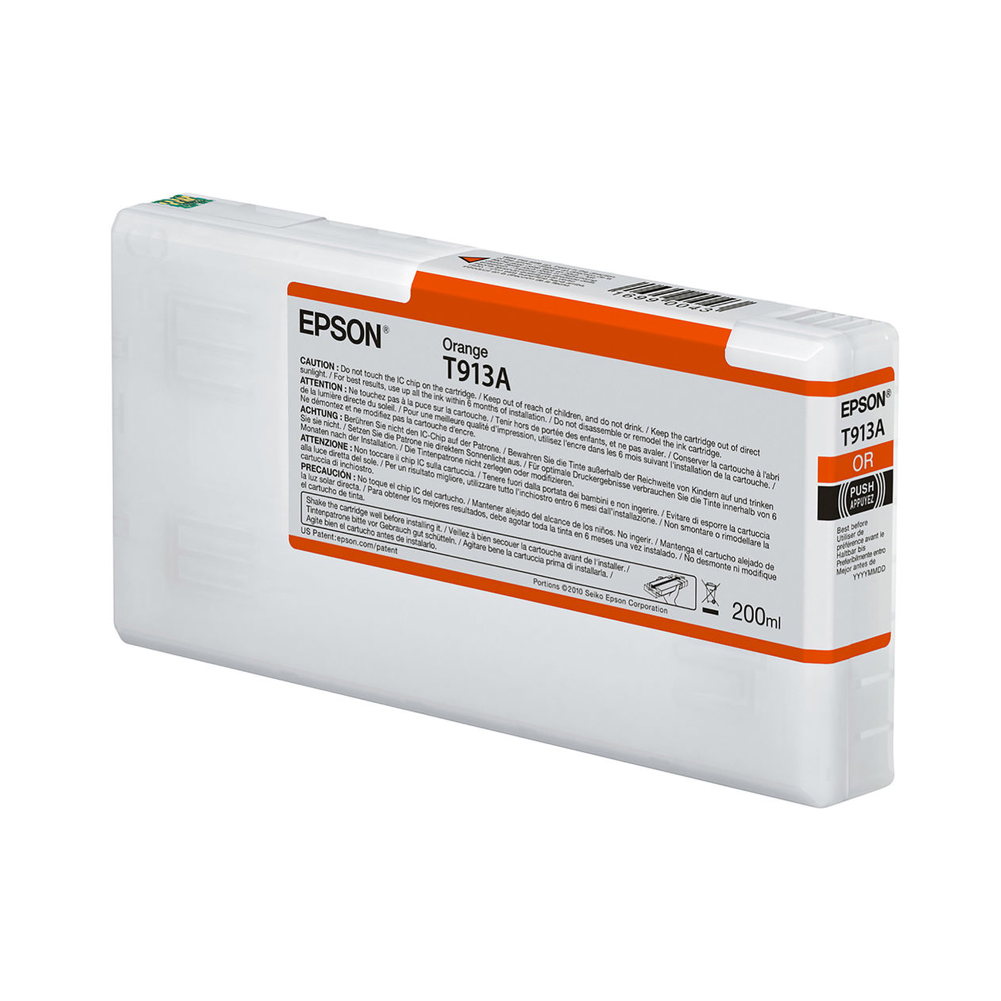 Epson T913A UltraChrome HDX Orange Ink Cartridge - 200mL for SureColor SC P5000 Printers | High-Quality Photo Printing, Professional Graphics & Fine Art Reproduction