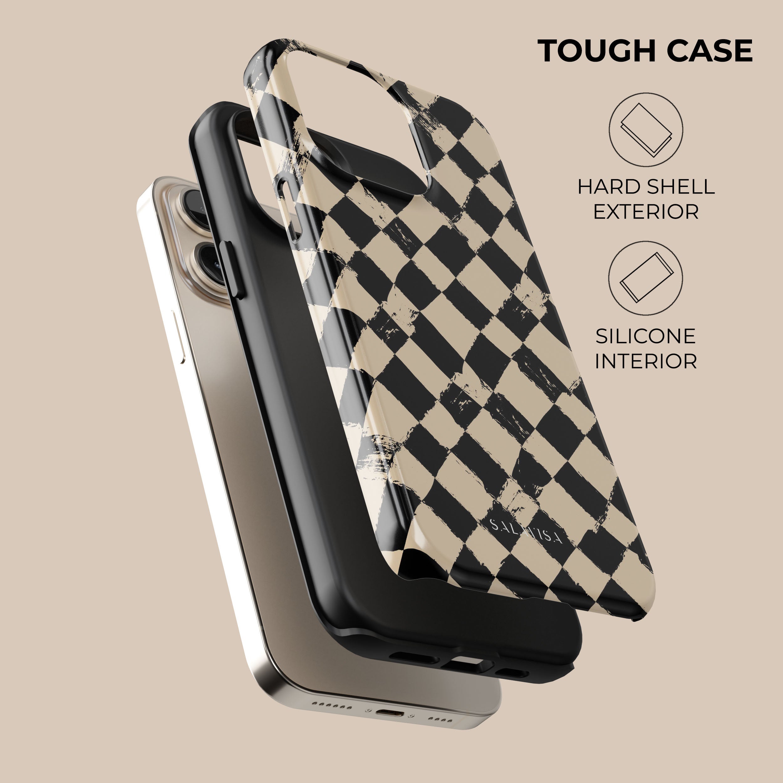 Premium Chess Cross Board Pattern Phone Case - Durable Protective Cover for iPhone & Samsung - Perfect for Chess Lovers & Strategy Game Enthusiasts - Great Gift for Tournaments & Game Nights