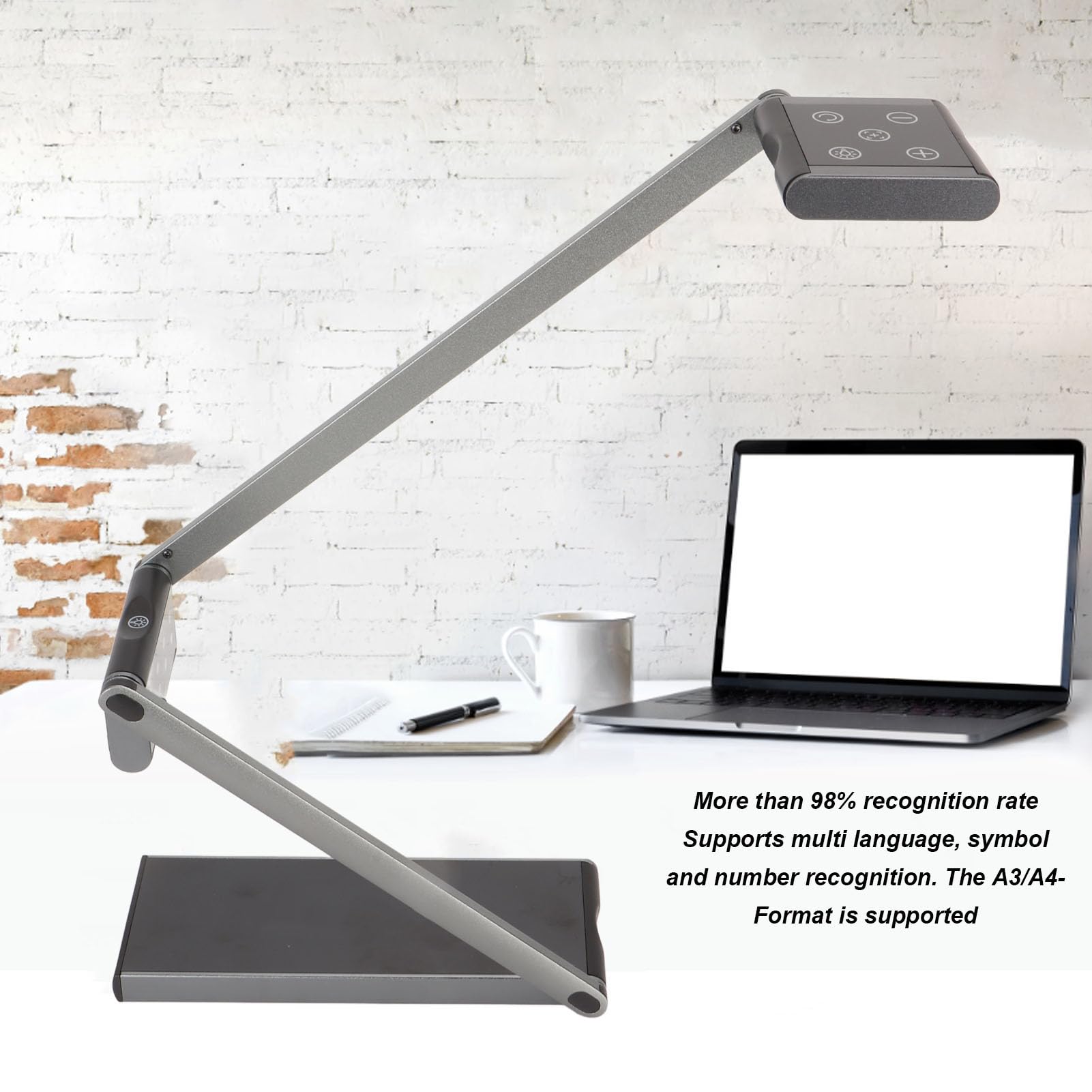 Portable USB Document Scanner - 8MP High Resolution, A3/A4 Size, Book & Paper Scanner for Office, Teaching, Home Use | Perfect for Digitizing Files, Archiving Documents & Remote Learning