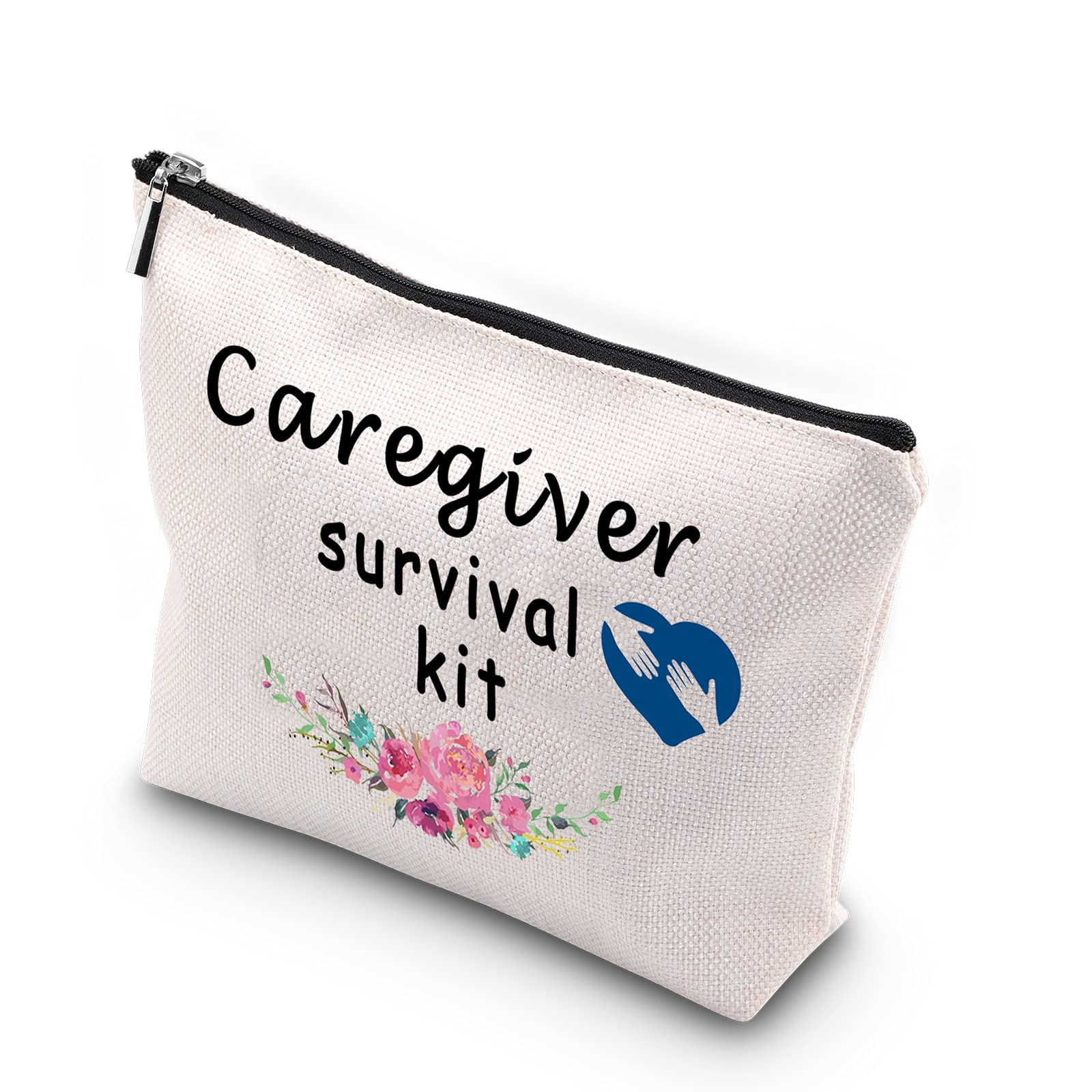 Caregiver Survival Kit - Premium Zipper Pouch & Makeup Bag Gift Set for Babysitters, Nannies, Daycare Workers, Nurses & Caretakers - Perfect for Daily Essentials Organization & On-the-Go Caregiving