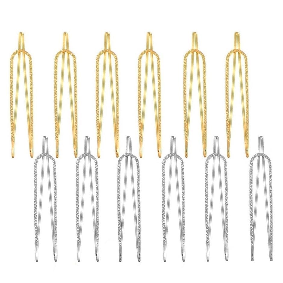 VAMA Strong Metal Saree Hijab Pallu Dupatta Chunari Pins - Multi-Purpose Clip On Brooch for Women | Perfect for Saree Draping, Hijab Styling & Dupatta Securing