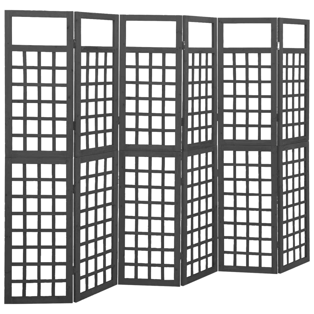 6-Panel Expandable Lattice Plant Screen - Room Divider & Garden Trellis for Climbing Plants | Outdoor Privacy Screen for Patio, Backyard & Indoor Decor | Perfect for Ivy, Roses & Vine Plants