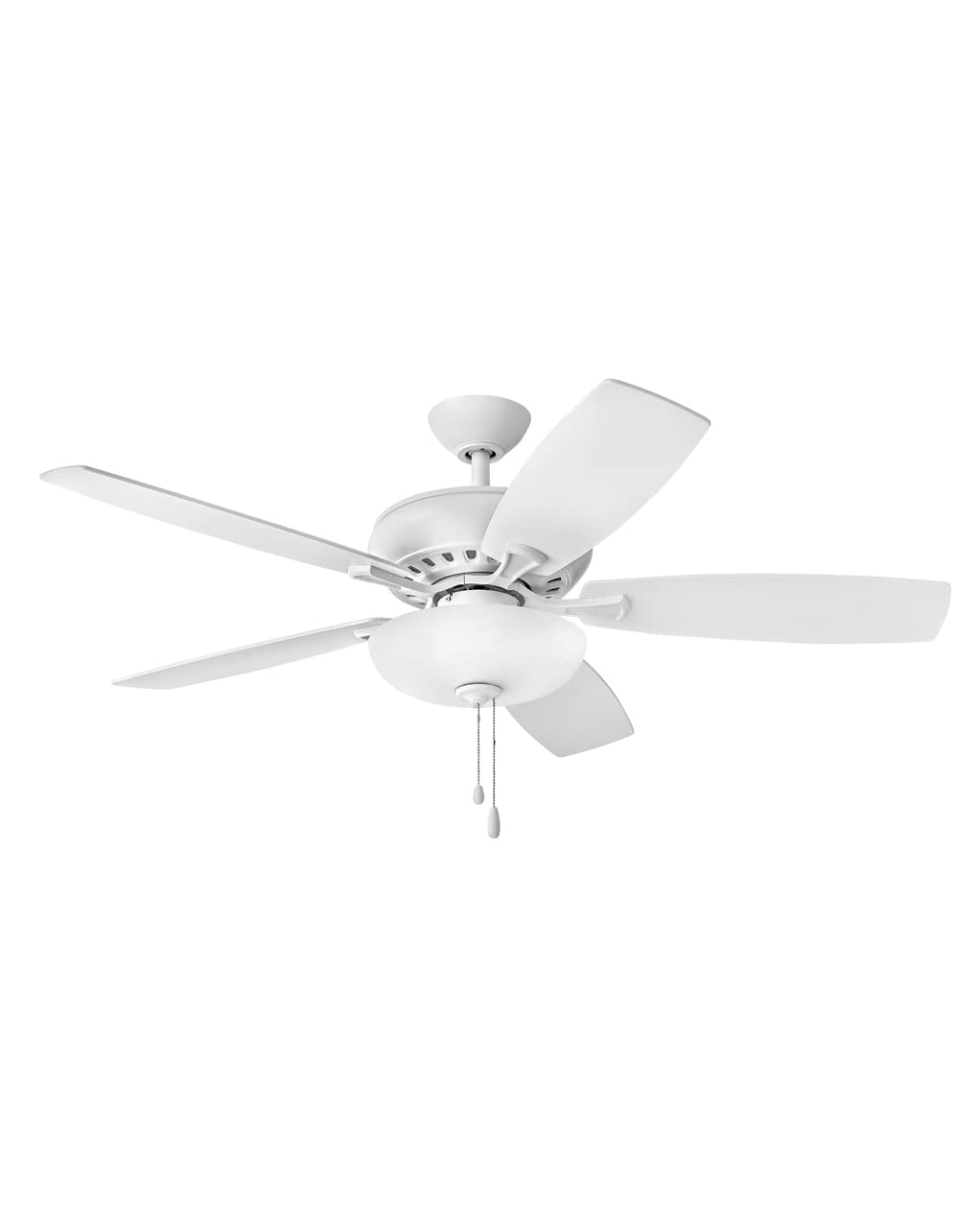 Hinkley 52 Inch Highland LED Ceiling Fan with Reversible Blades - Chalk White Finish, Modern Indoor Lighting & Cooling Fan for Living Room, Bedroom or Office