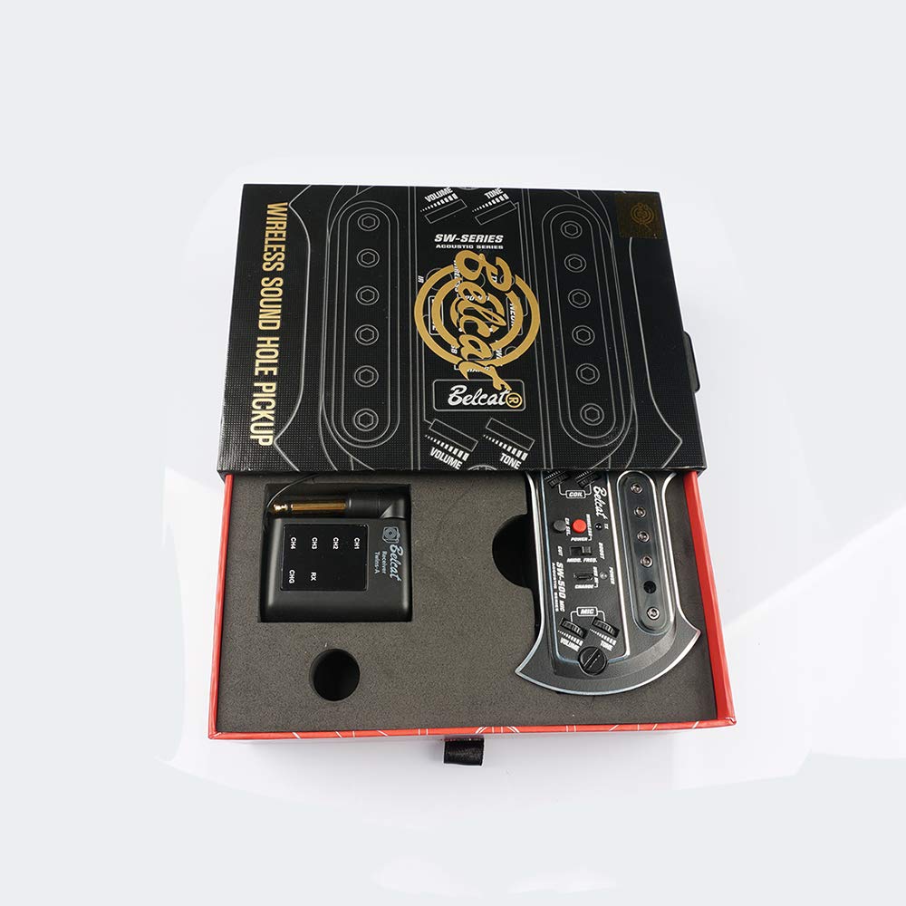 Professional Wireless Pickups for Bass & Guitar - SW500 Receiver & Transmitter System | Studio Recording & Live Performance Accessories