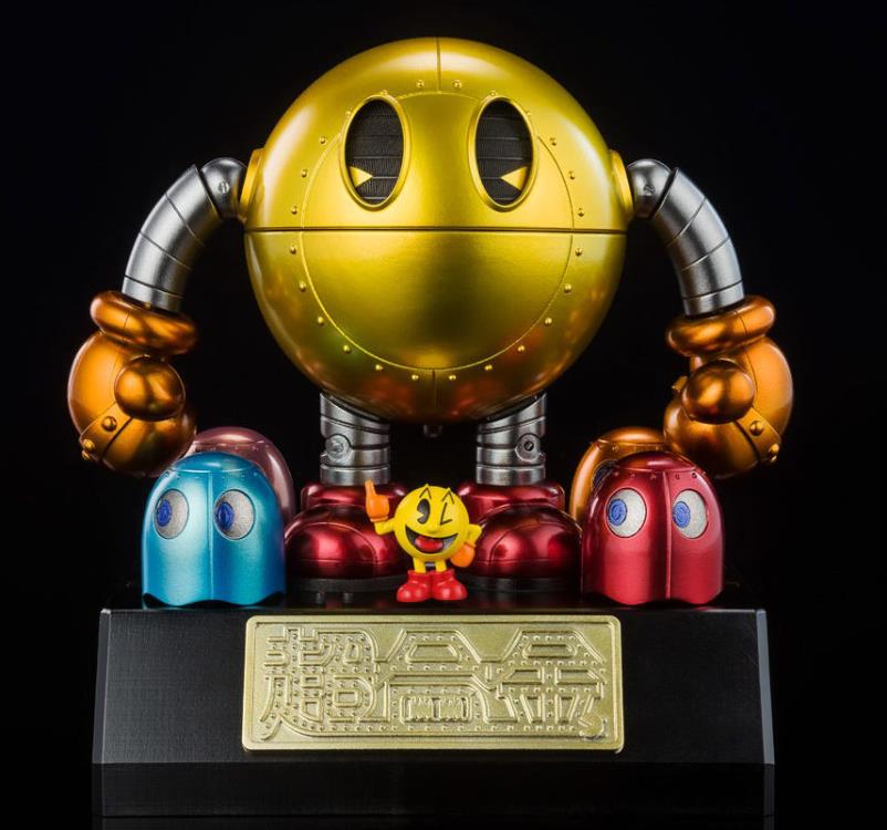 Chogokin Pac-Man Collectible Action Figure - Retro Arcade Game Character for Display & Play | Perfect for Gaming Fans & Collectors