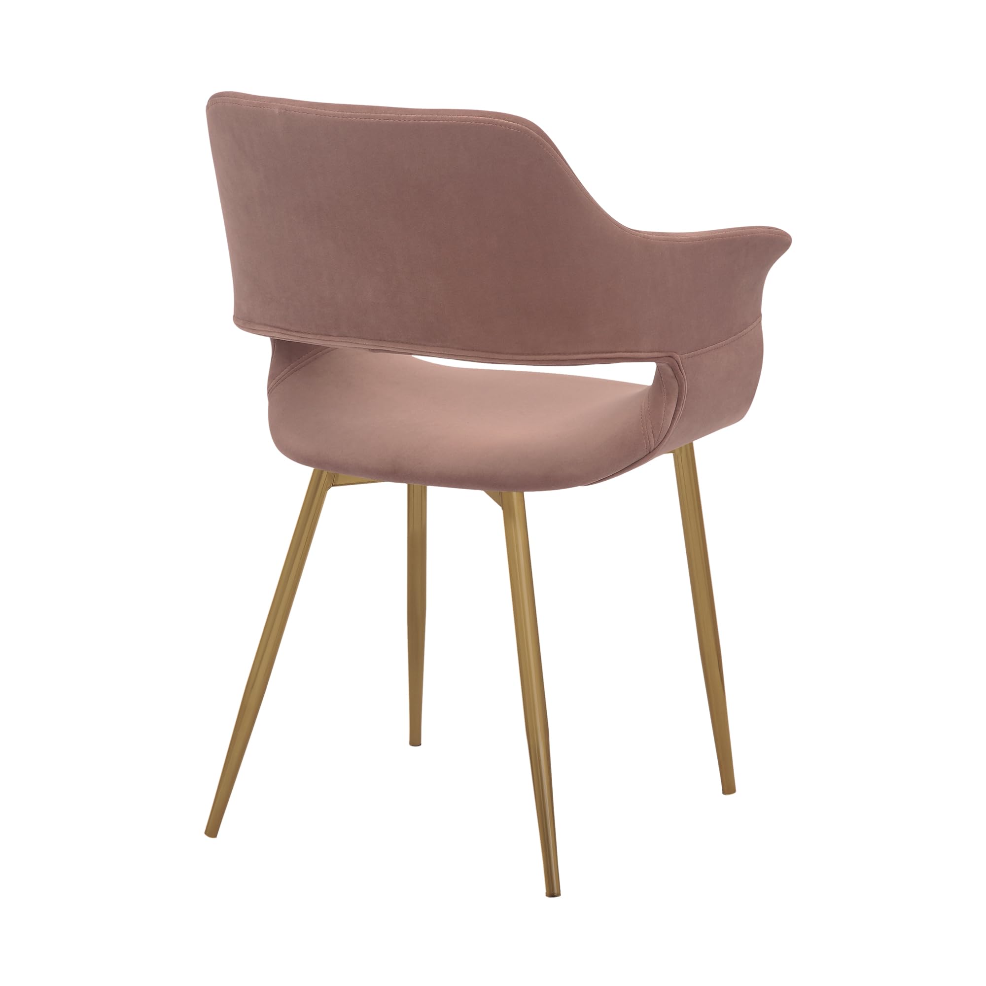 Armen Living Gigi Velvet Dining Chairs with Metal Legs - Set of 2, 19