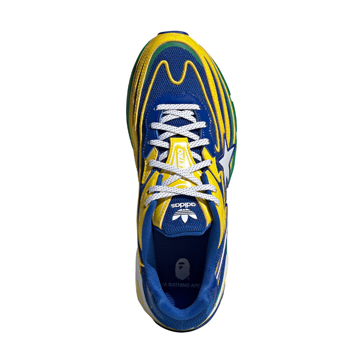 Bape Orketro Sneakers - Yellow, Blue & Green Colorway | Stylish Streetwear Shoes for Men & Women | Perfect for Casual Wear, Urban Fashion & Sneaker Collection