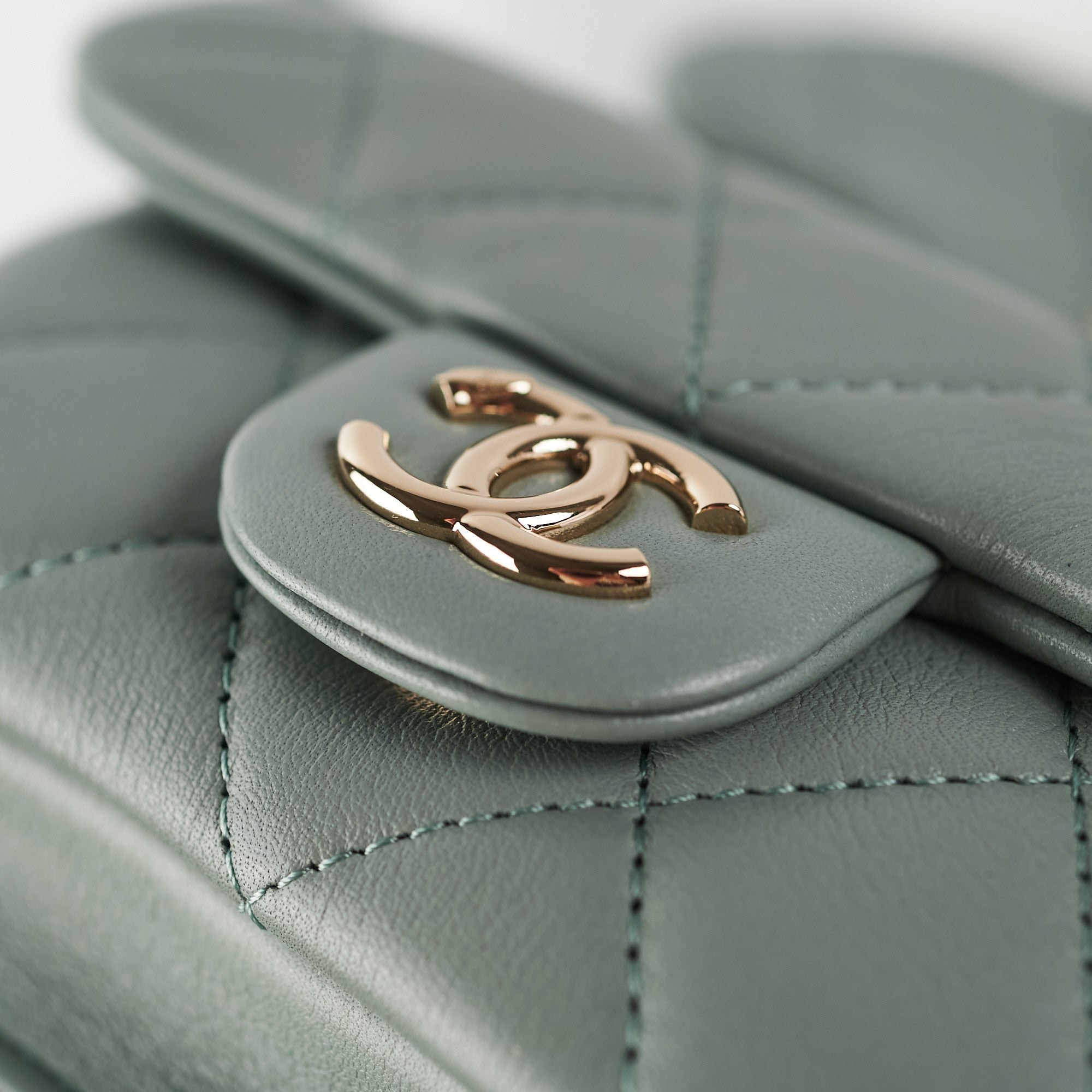 Chanel Mini Duma Backpack in Grey & Blue | Authentic Luxury Leather Backpack with Microchip | Perfect for Travel, Shopping & Everyday Use