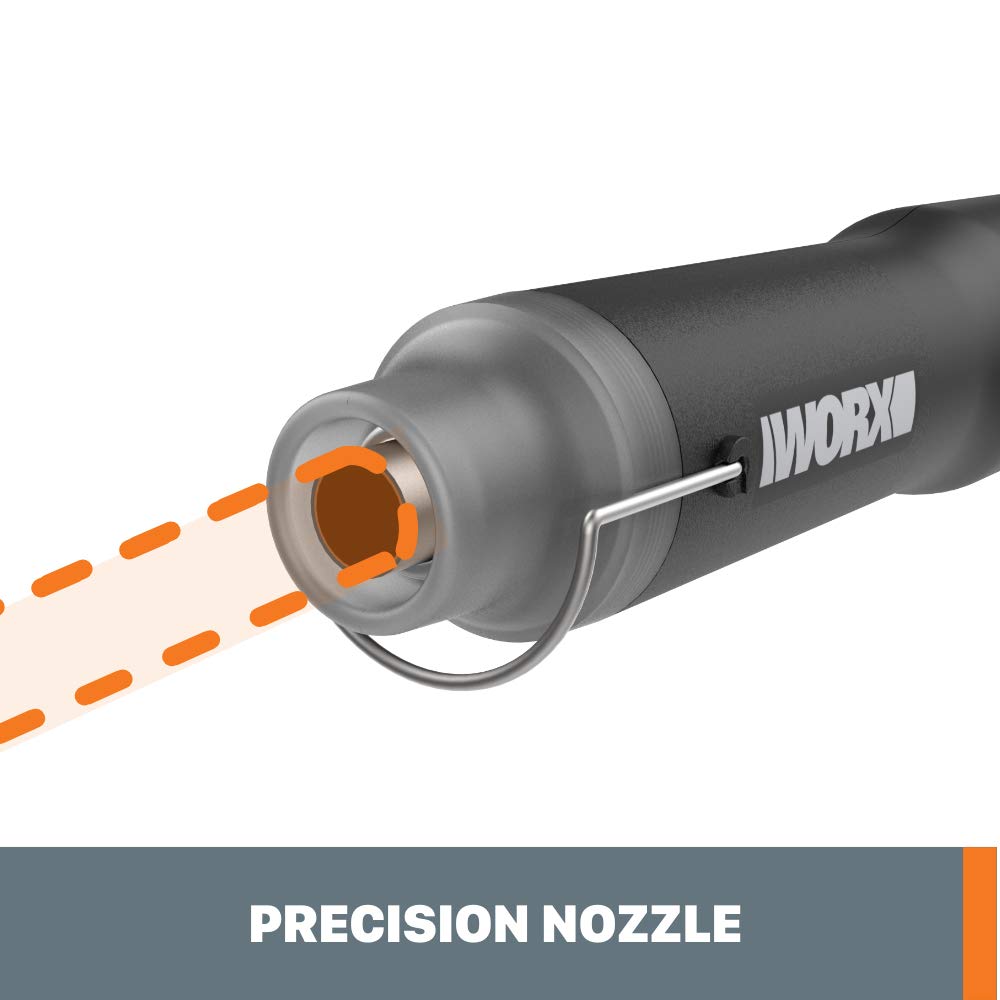 Worx MAKERX WX743L.9 20V Cordless Mini Heat Gun (Tool Only) - Perfect for DIY Crafts, Shrink Wrapping, and Home Repairs