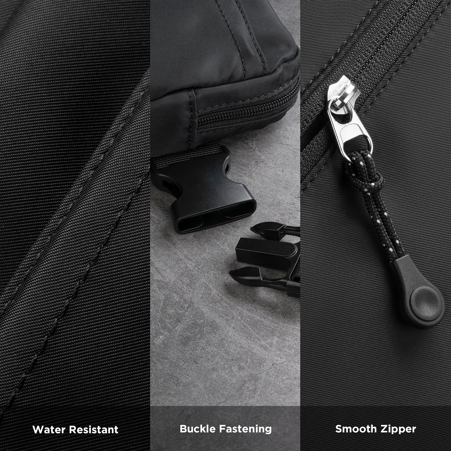 VB101 Waterproof Waist Pack for Men & Women - Adjustable Crossbody Fanny Pack for Running, Hiking, Travel & Outdoor Activities | Unisex Fashionable Belt Bag with Secure Zipper Pockets