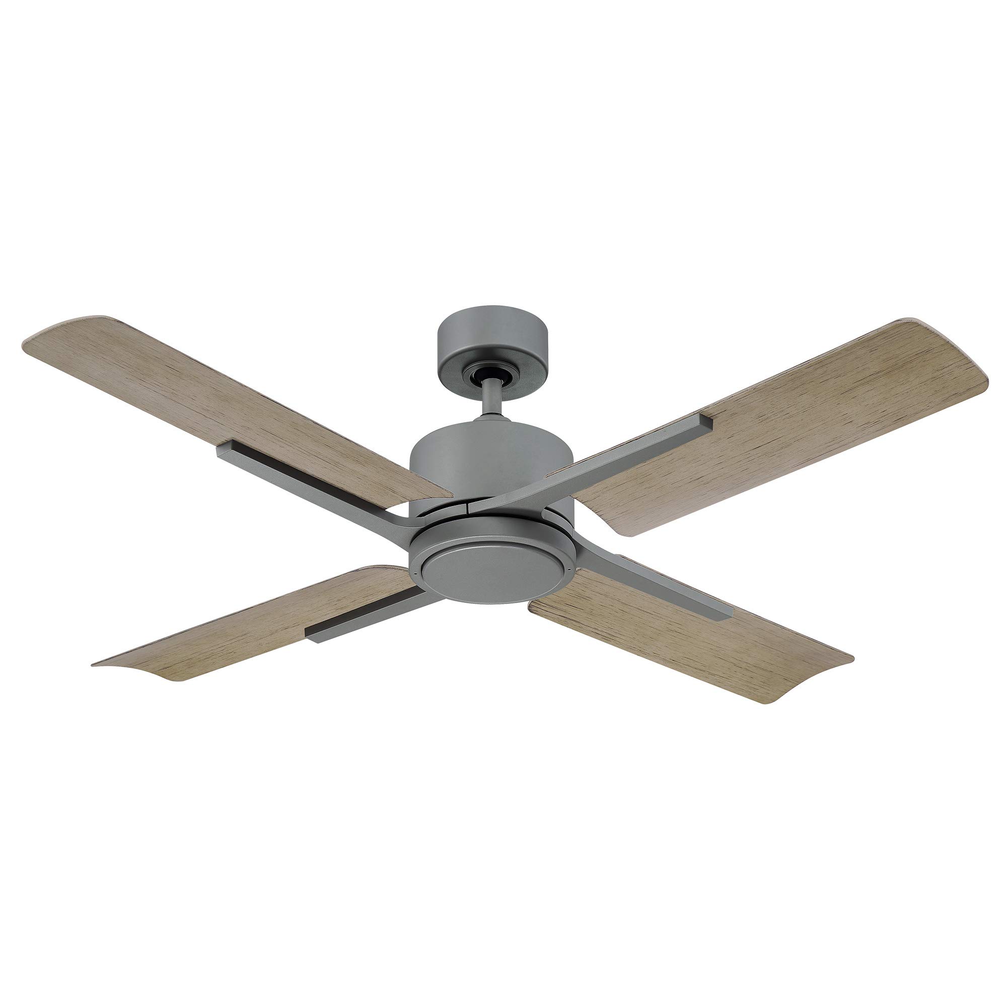 Cervantes Smart 56in 4-Blade Ceiling Fan with 3500K LED Light Kit & Remote Control - Graphite Weathered Gray - Works with Alexa, Google Assistant, Samsung Things, iOS & Android App - Perfect for Living Rooms, Bedrooms, and Outdoor Spaces