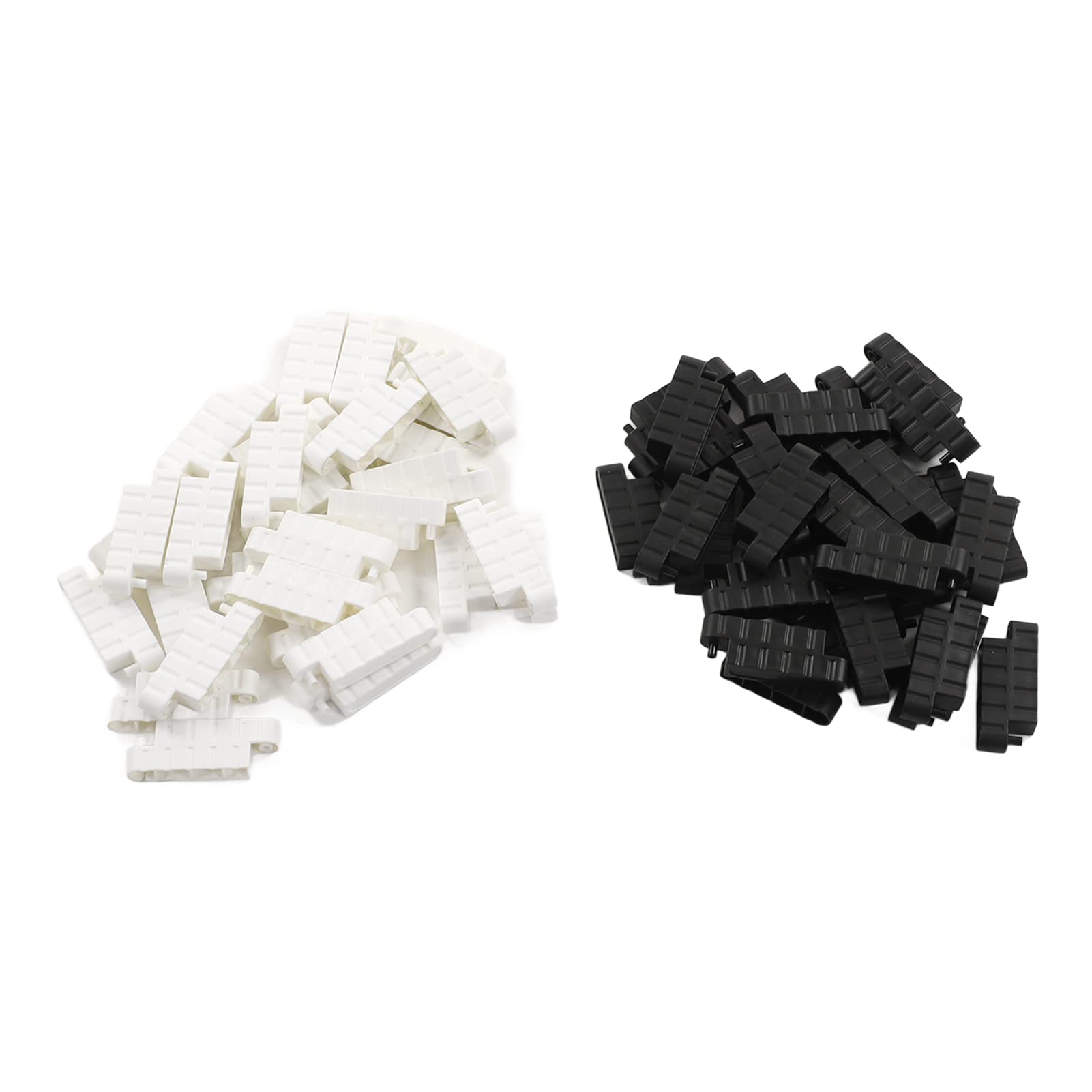 60pcs Black & White RC Car Road Barriers - DIY Race Track Accessories for Remote Control Cars, Perfect for Indoor and Outdoor Racing Scenes