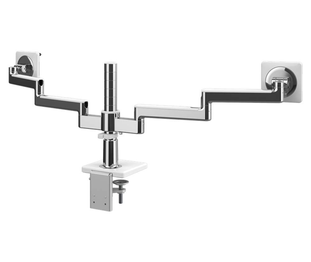 Humanscale M/Flex M2.1 Dual Monitor Arm - Adjustable Ergonomic Clamp Mount for 2 Screens (12
