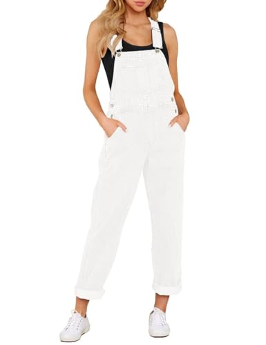 Boyfriend Overalls-brilliant White