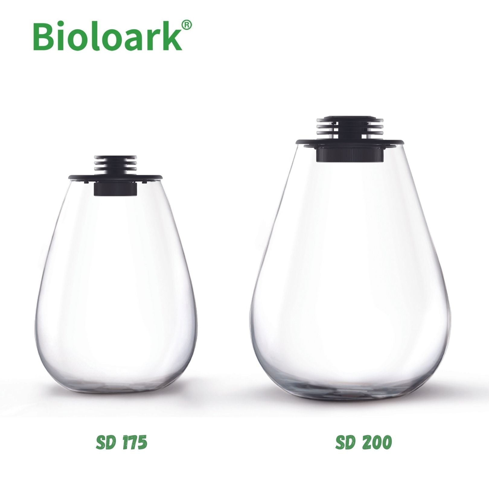 BIOLOARK Glass Tear Drop Terrarium - Small (SD 175) & Large (SD 200) Size - Hanging Plant Display for Succulents, Air Plants & Home Decor - Perfect for Indoor Gardens, Office Decor & Wedding Centerpieces