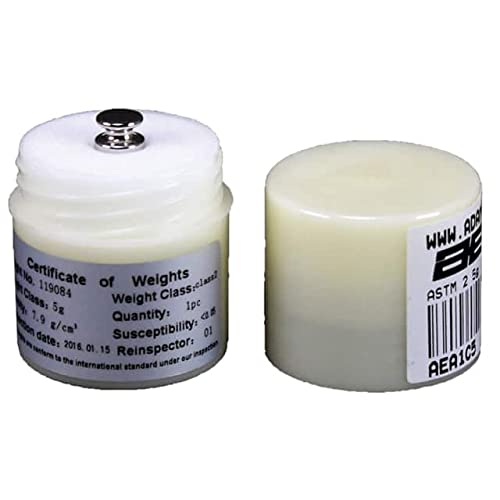 Adam Equipment ASTM Calibration Weights 3-5g - Precision Lab Weights for Scientific Measurement & Laboratory Testing