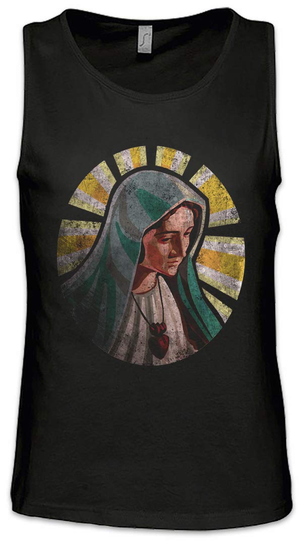 Holy Mary Men's Tank Top - Breathable Gym Shirt for Workout & Streetwear | Urban Backwoods Athletic Sleeveless Shirt for Running, Weightlifting & Summer Fashion
