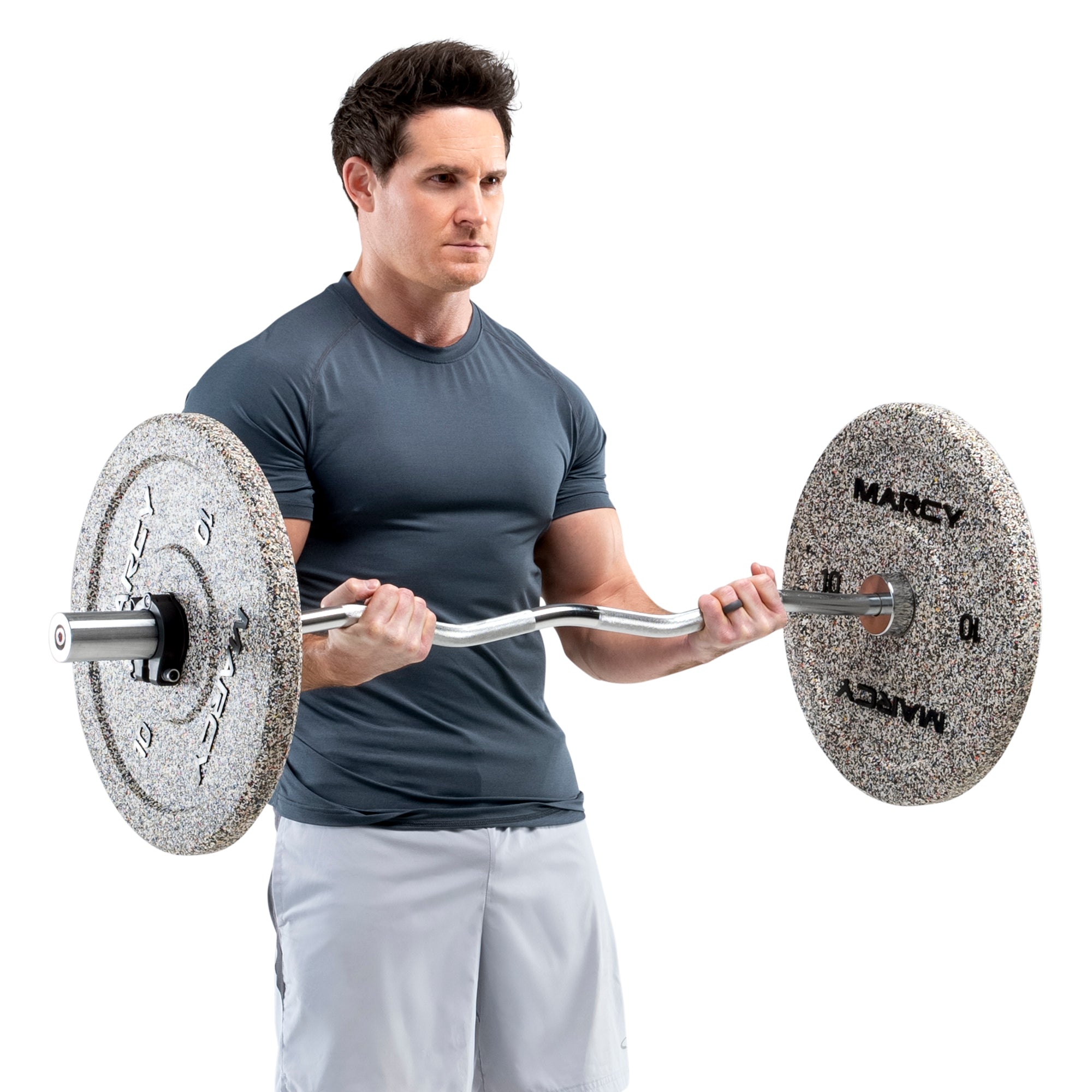 10lb Olympic Rubber Bumper Plate - MCBP 010 - Durable Weight Plates for CrossFit, Powerlifting & Home Gym Workouts