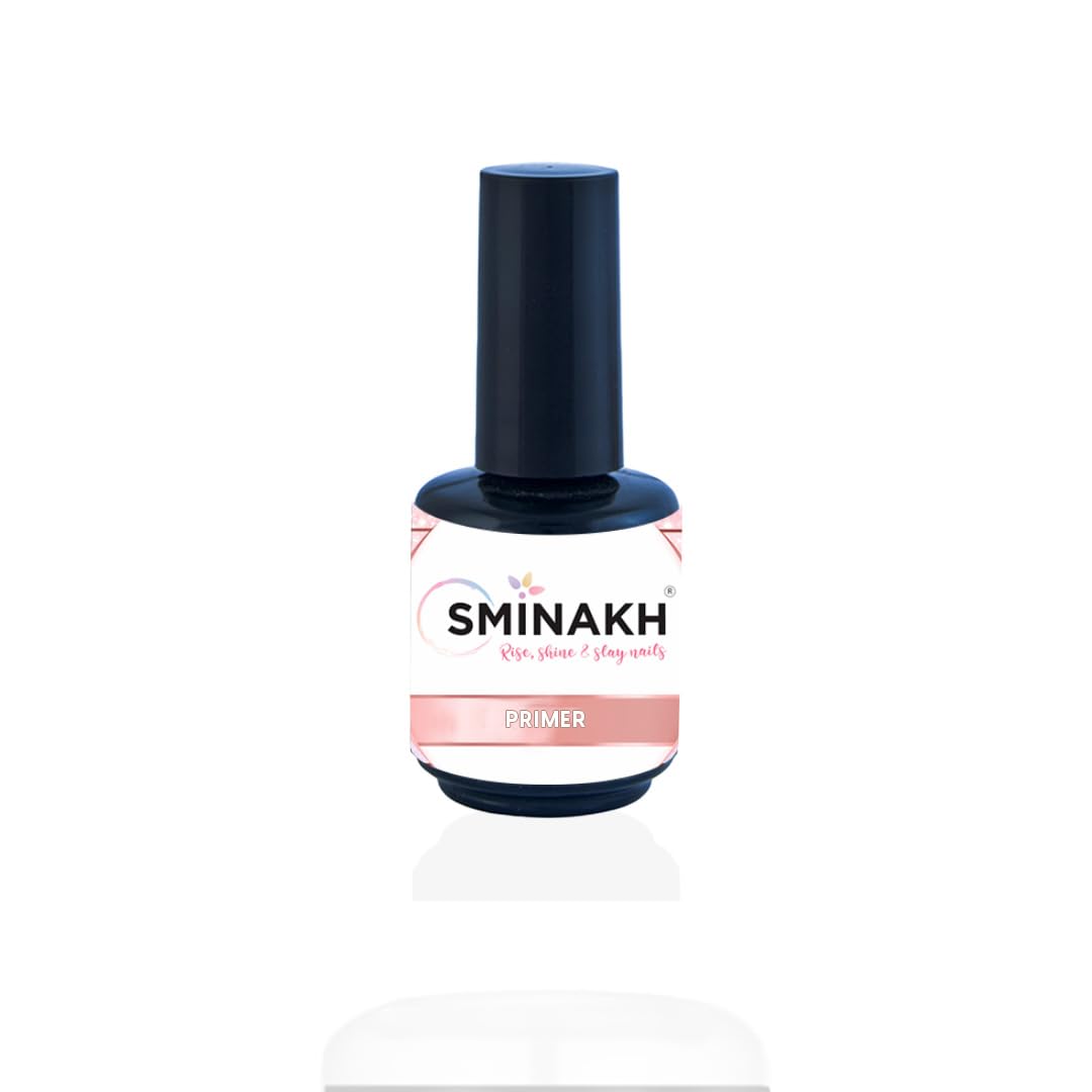 Sminakh Matte Top Base & Primer Coat Set for Nail Art - 15ml Professional Nail Polish Bottles (4-Piece Kit) - Perfect for Salon, Home Manicures & DIY Nail Designs