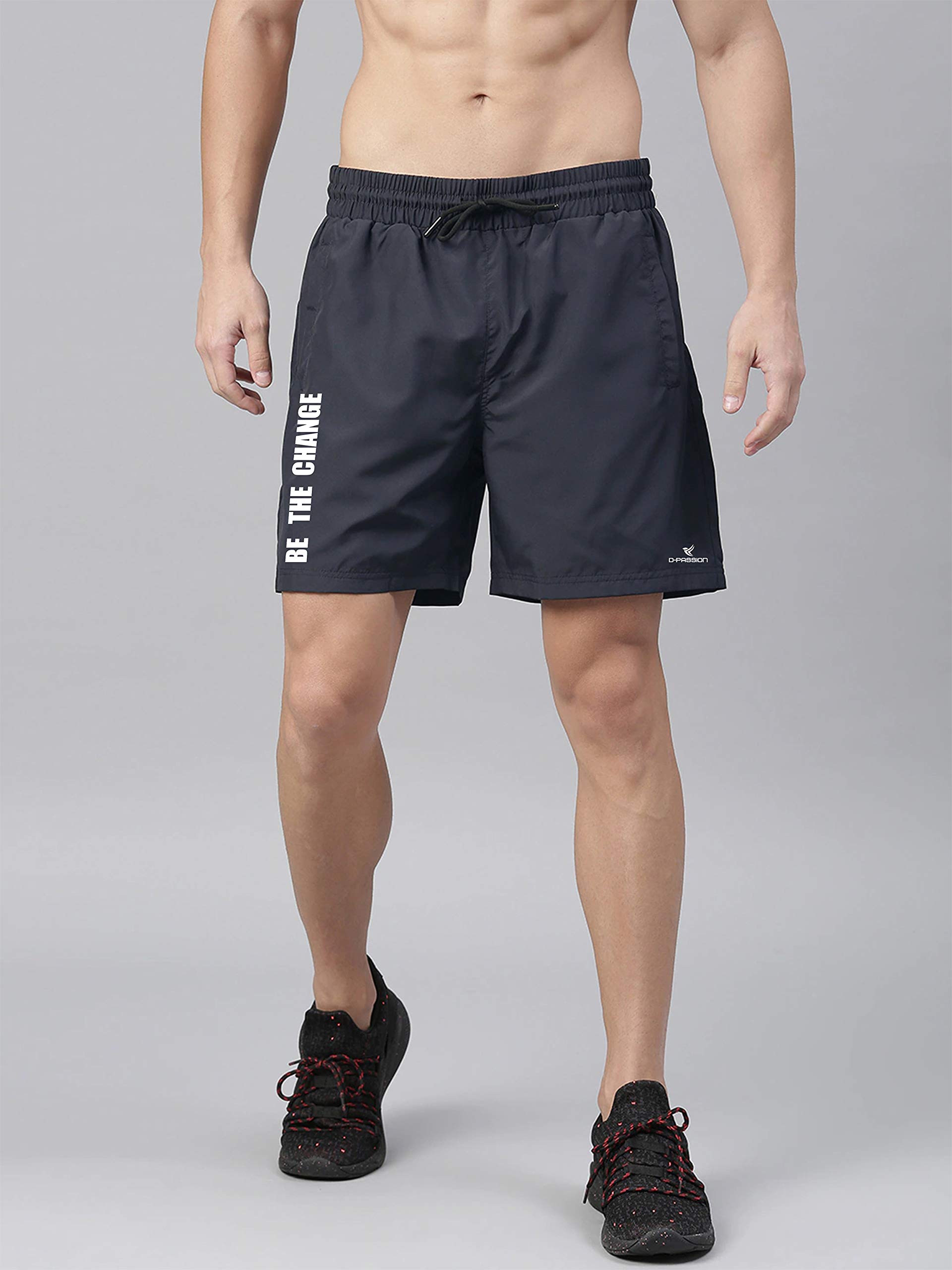 Dpassion Men's Quick Dry Polyester Sport Shorts - Gym, Running & Casual Athletic Shorts for Men | Lightweight & Breathable Workout Shorts for Training, Jogging & Everyday Wear